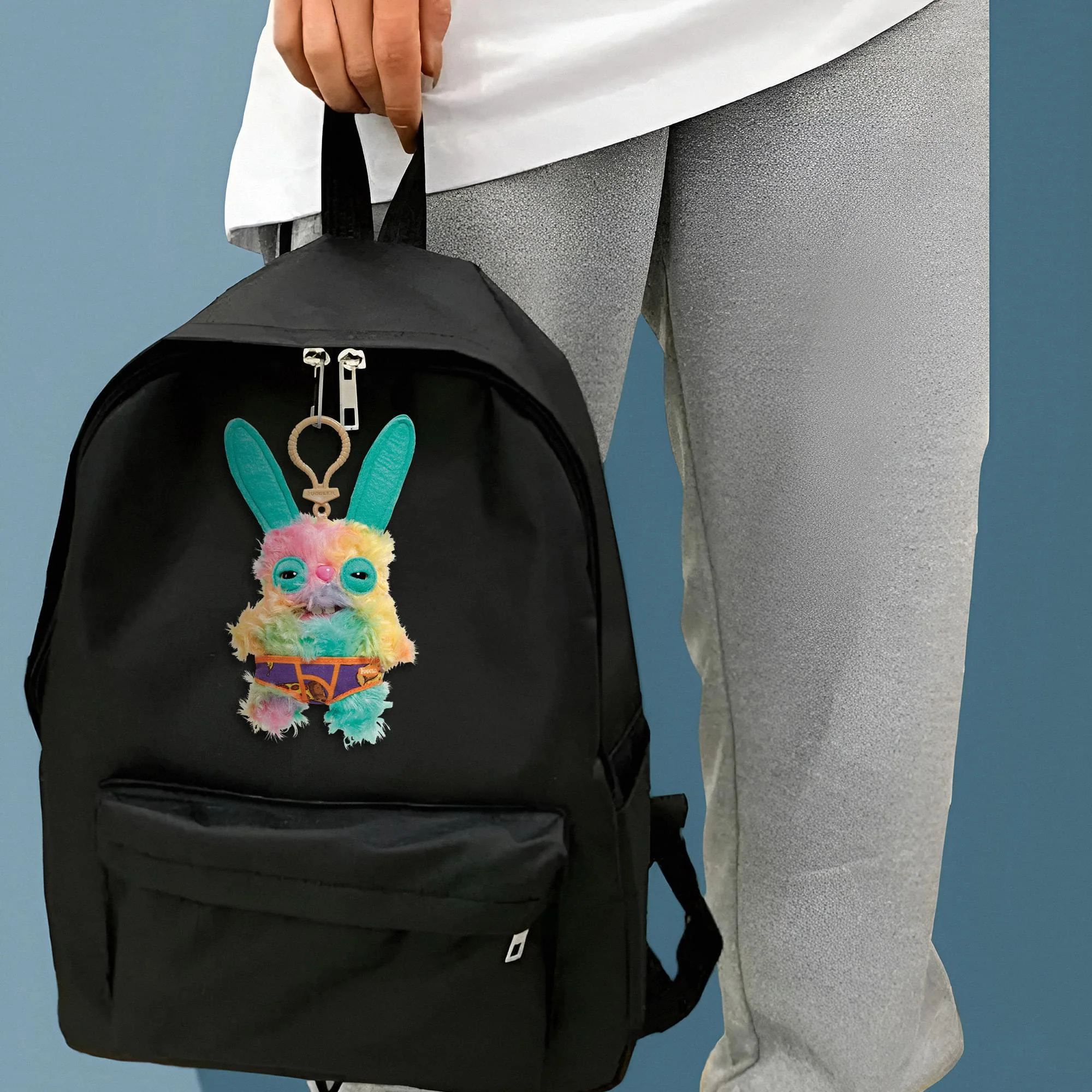 Fugglers 5-Inch Plush Clip-On | Rabid Rabbit - Multi - Image 3