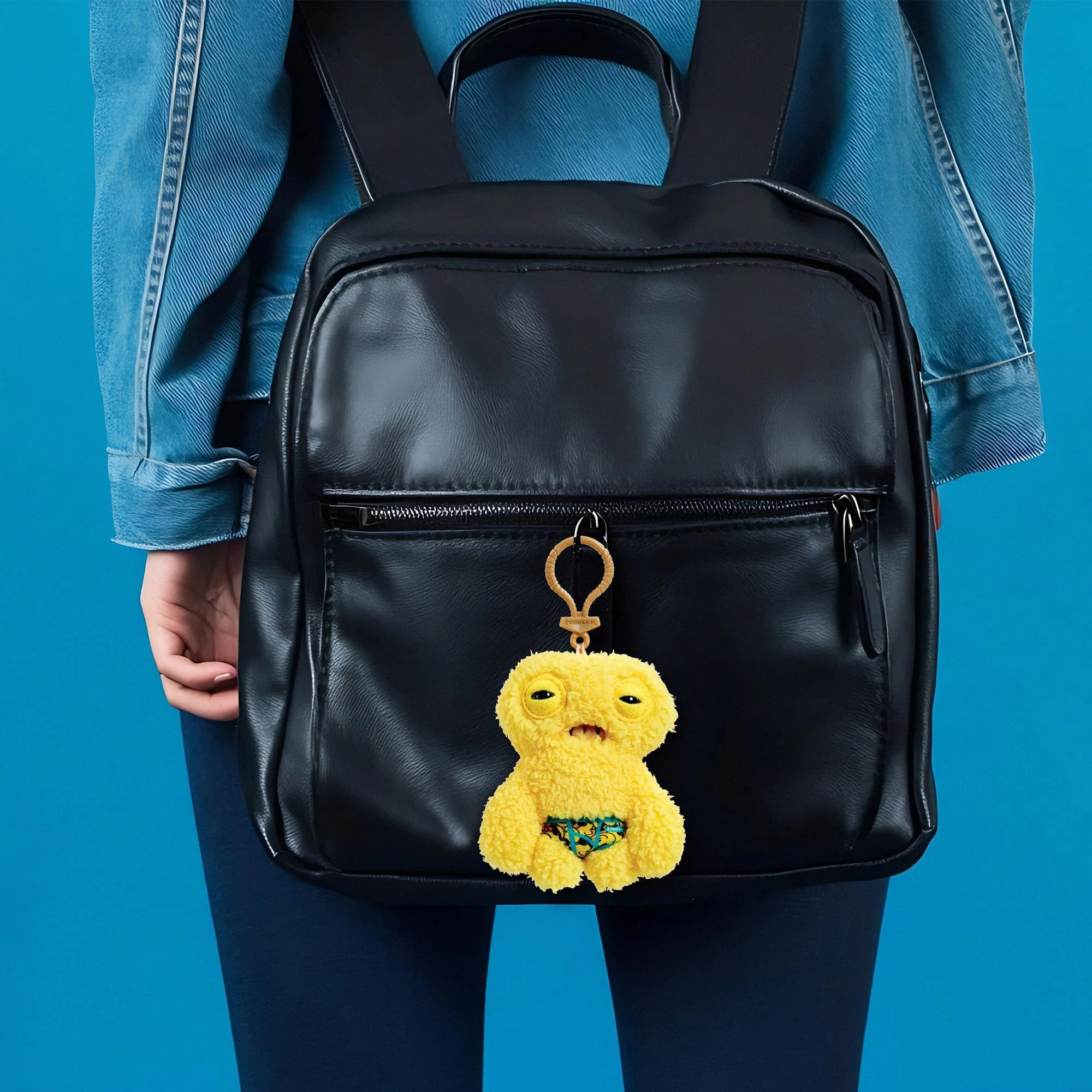 Fugglers 5-Inch Plush Clip-On | Squidge - Yellow - Image 3