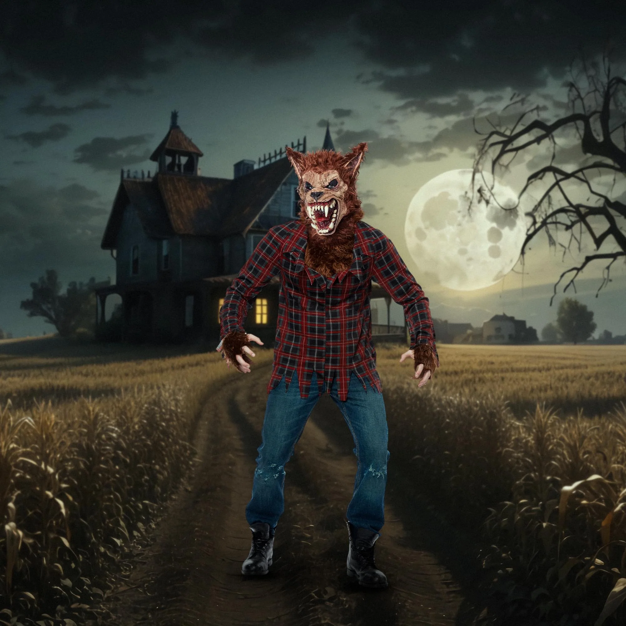 Full Moon Werewolf Adult Costume - Image 8