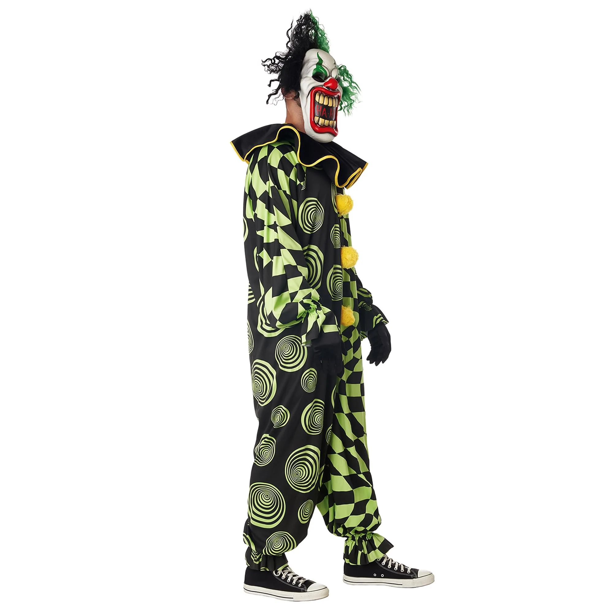Funhouse Freak Scary Clown Adult Plus Size Costume - Image 8