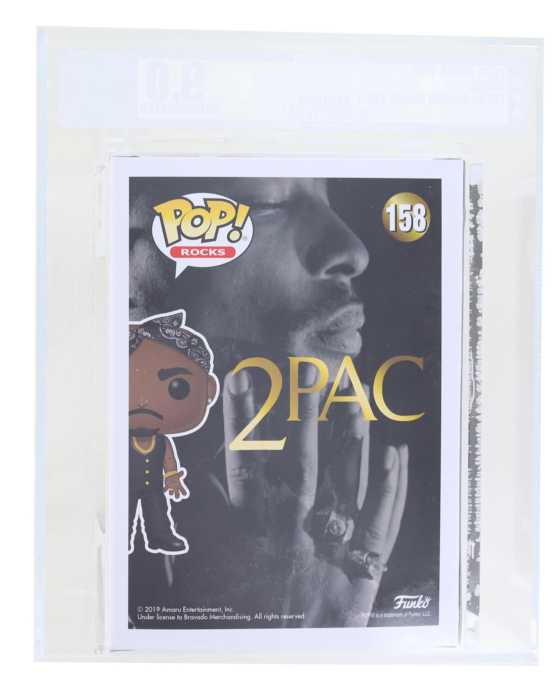 Funko POP Rocks Vinyl Figure | Tupac Shakur Graded AFA 9.0 - Image 2
