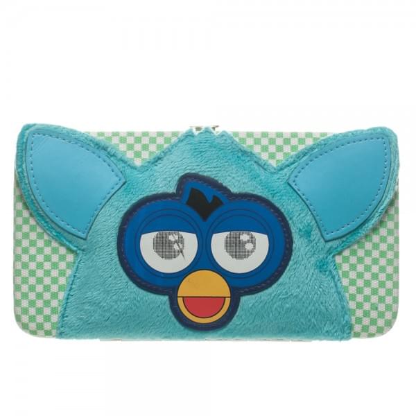 Furby Fur & Applique Hinge Wallet