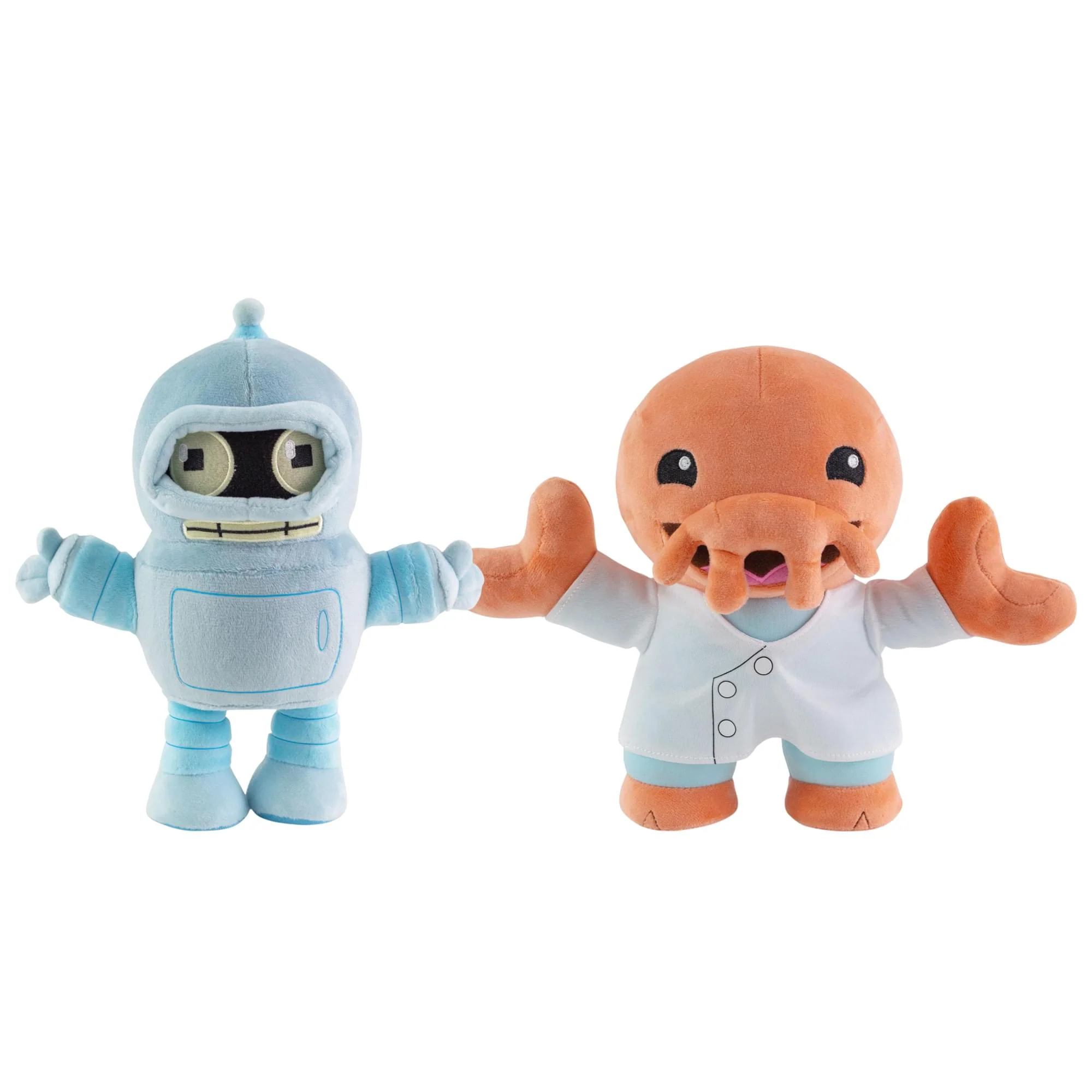 Futurama 8-Inch Collector Plush Toy Set Of 2 | Bender & Zoidberg