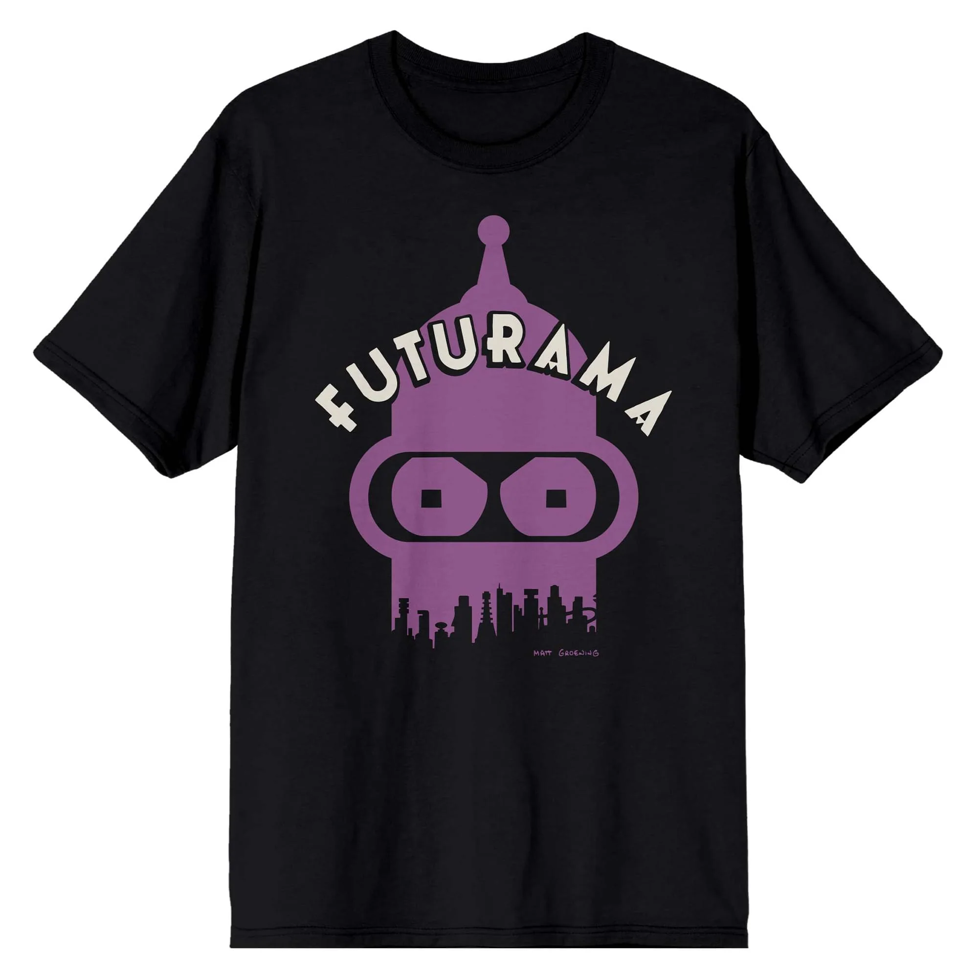 Futurama Bender Cityscape T-Shirt