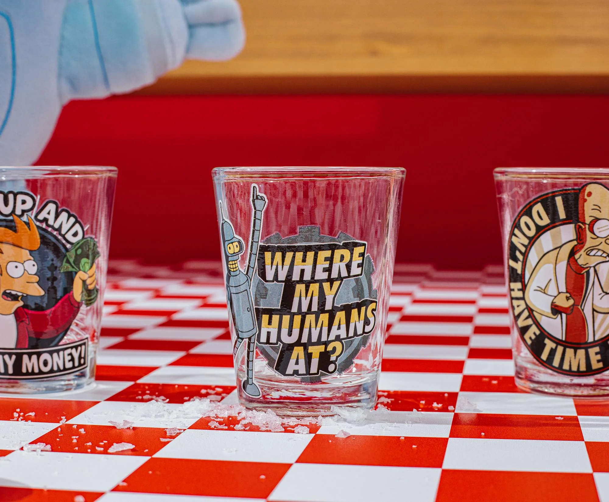 Futurama Character Quotes 4-Piece Shot Glass Set | Each Holds 2 Ounces - Image 5