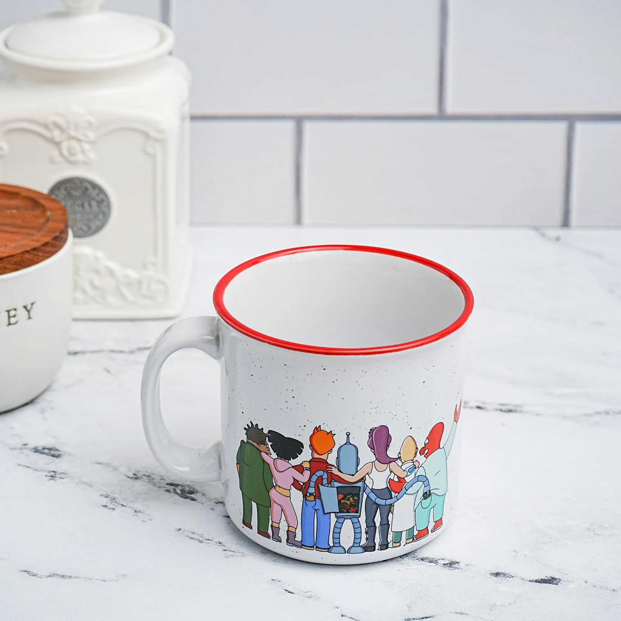 Futurama Planet Express Crew Ceramic Camper Mug | Holds 20 Ounces - Image 4