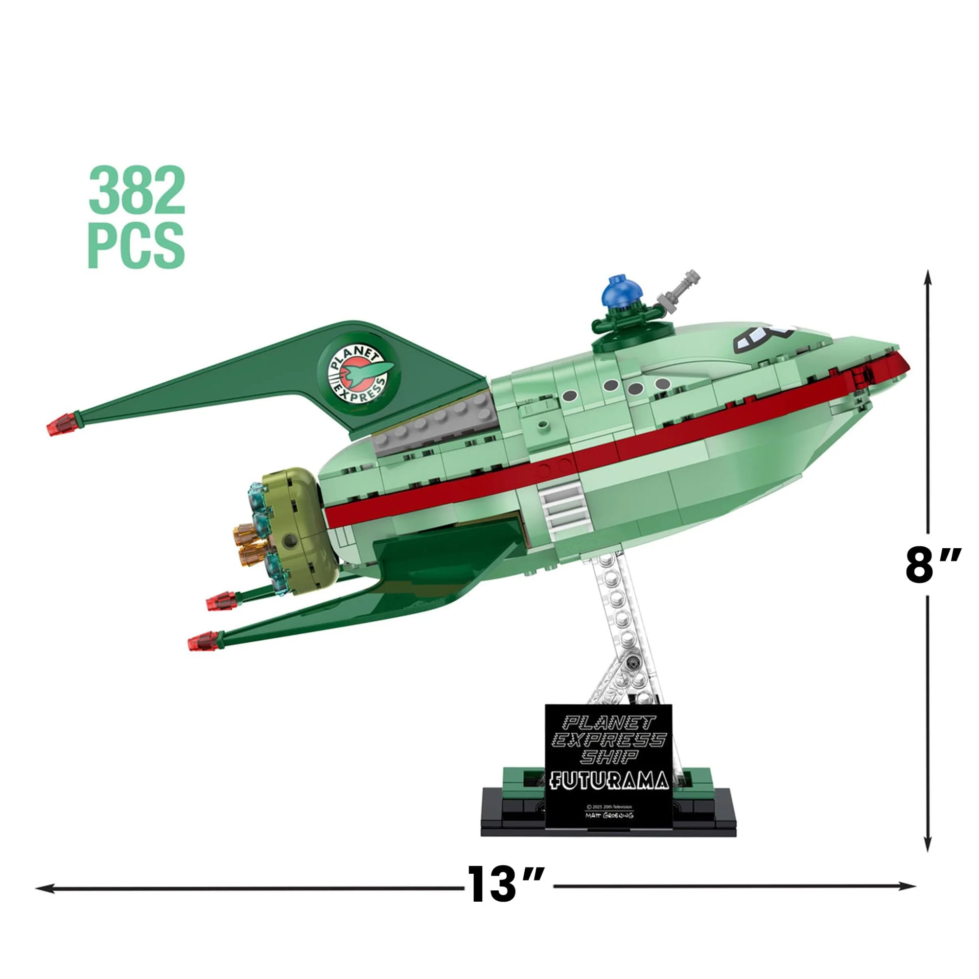 Futurama Planet Express Ship 382-Piece Building Set - Image 4