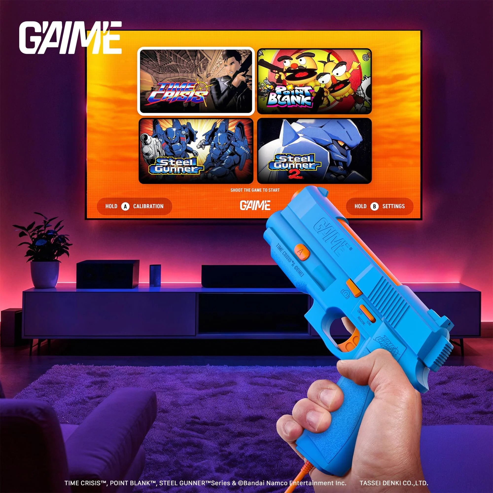 G'AIM’E Time Crisis Premium Pack Game Console With Single Lightgun - Image 5