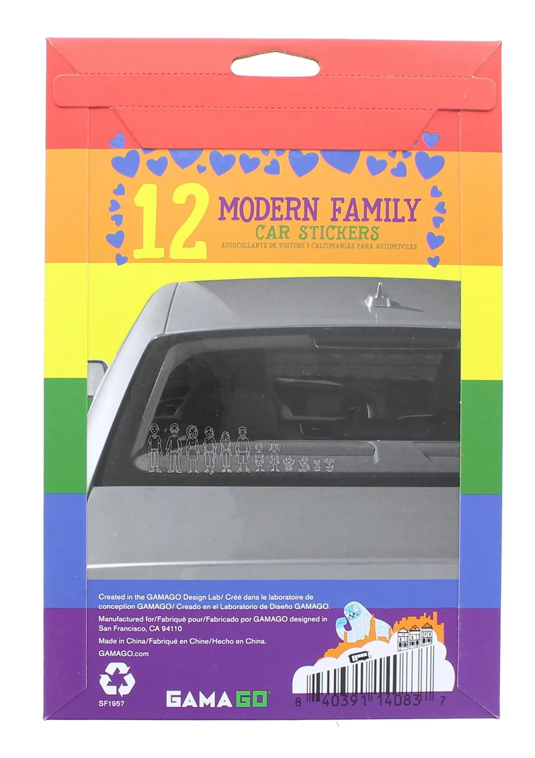 GAMAGO Modern Family Car Stickers | Set of 12 - Image 3