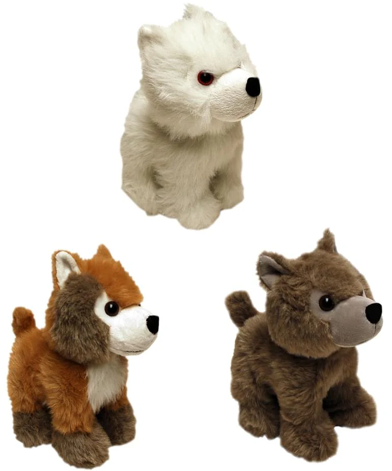 Game Of Thrones Direwolf 9" Cub Plush Set Of 3