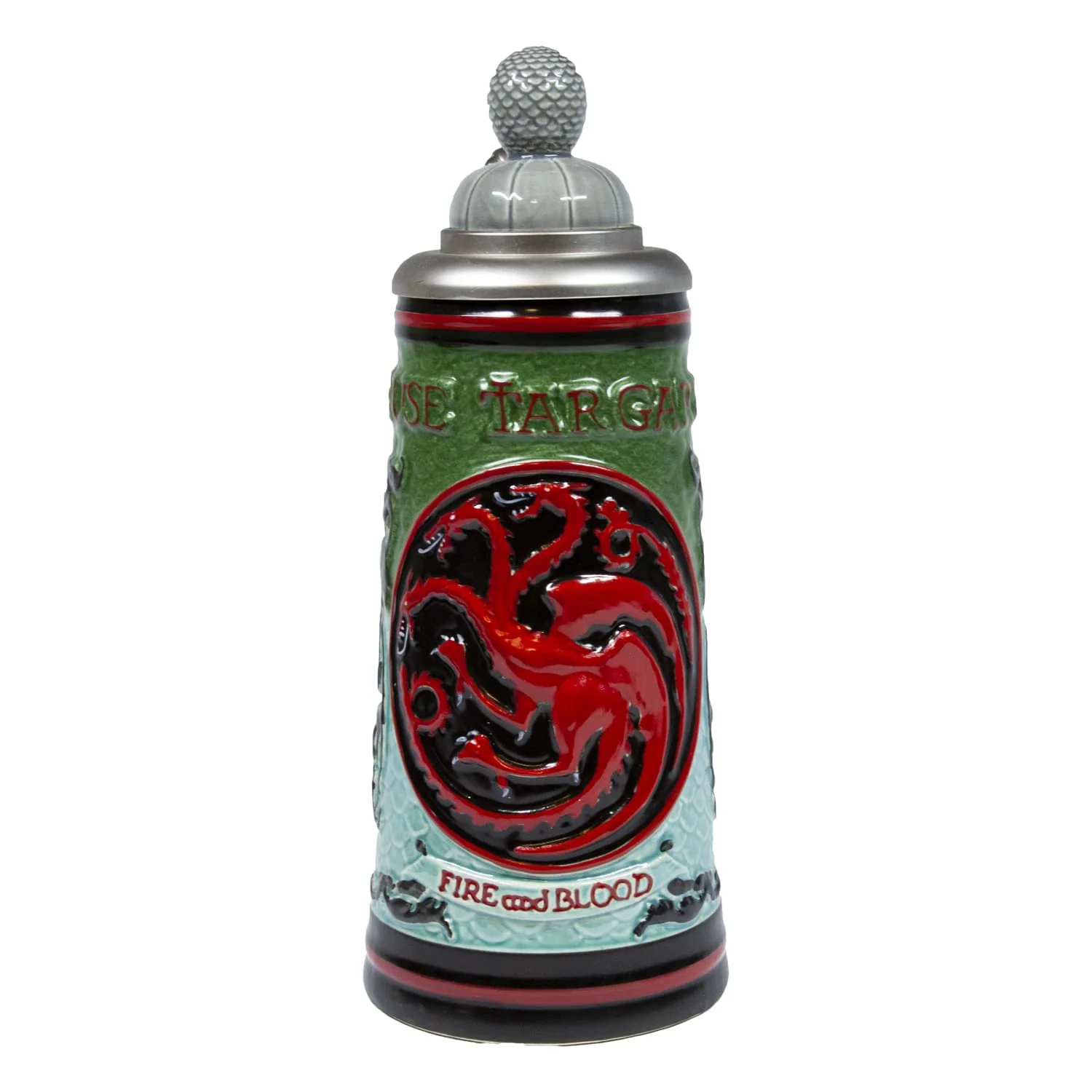 Game of Thrones House Targaryen Beer Stein | Ceramic Drinking Mug | 22 Oz. - Image 3