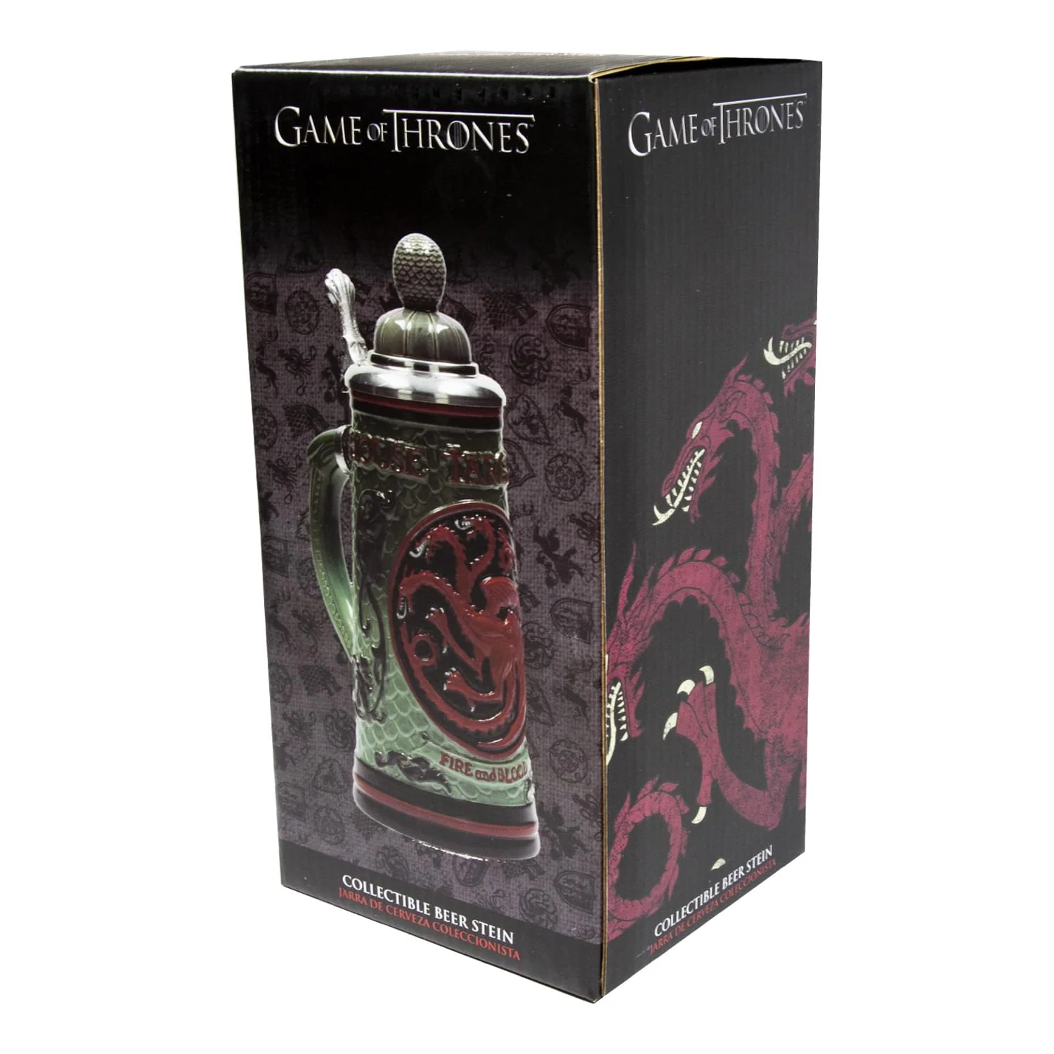 Game of Thrones House Targaryen Beer Stein | Ceramic Drinking Mug | 22 Oz. - Image 4