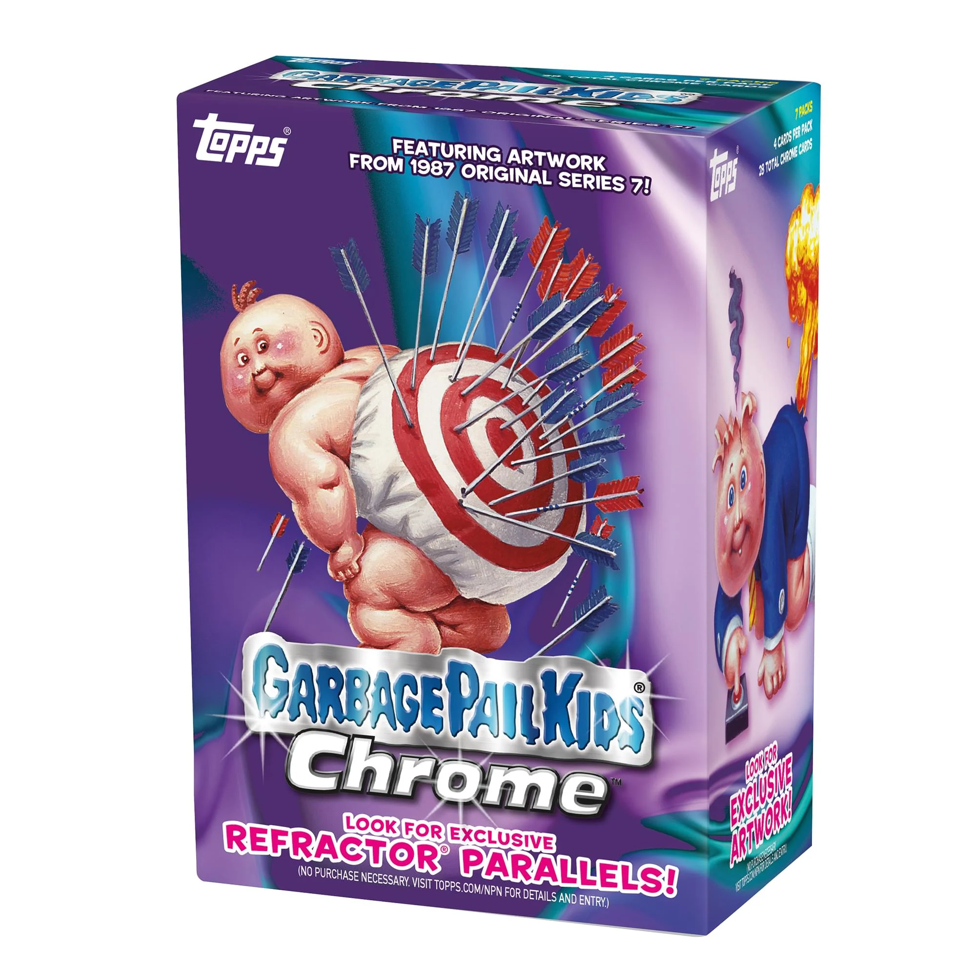 Garbage Pail Kids 2024 Topps Chrome Box | 7 Packs