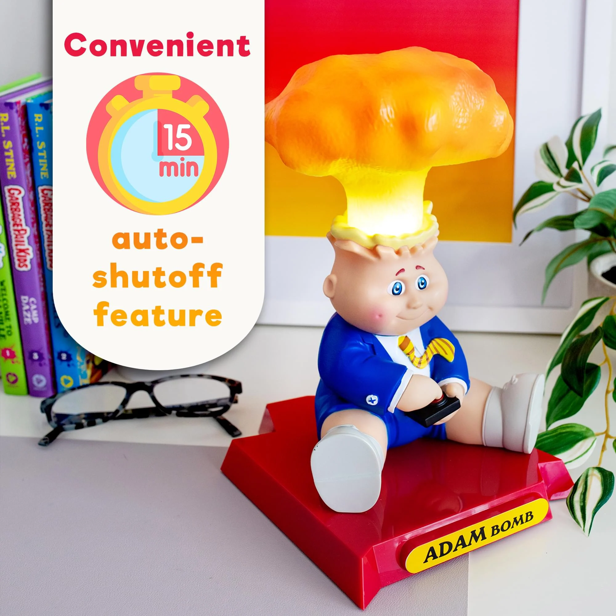 Garbage Pail Kids Adam Bomb Figural Mood Light | 10 Inches Tall - Image 5