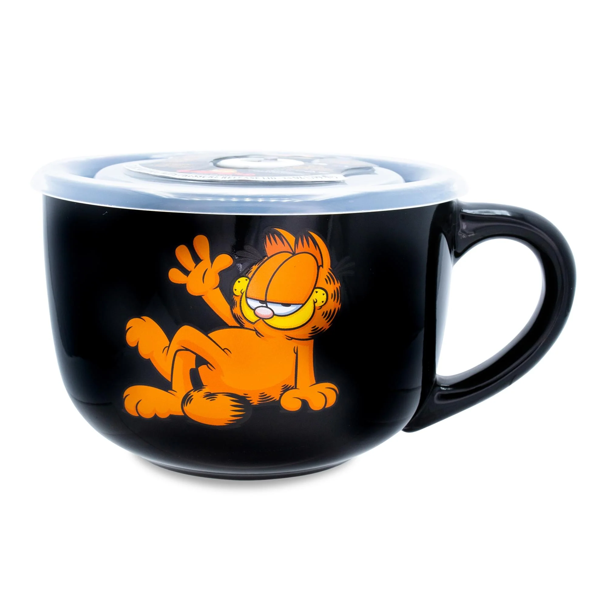 Garfield Ceramic Soup Mug With Vented Lid | Holds 24 Ounces - Image 2
