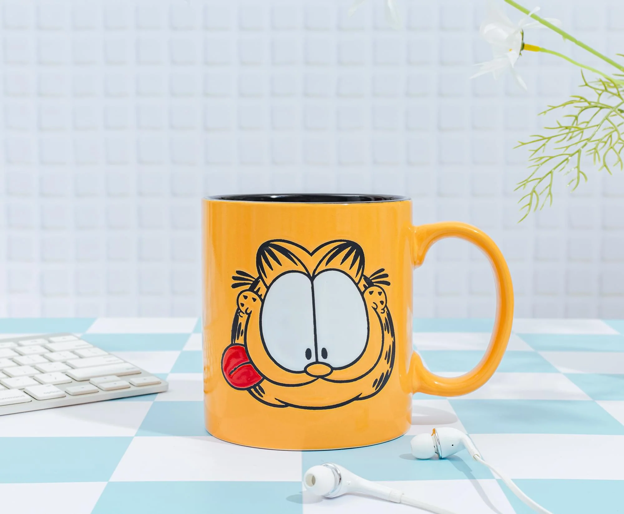 Garfield Tongue Out Wax-Resist Ceramic Mug | Holds 20 Ounces - Image 3
