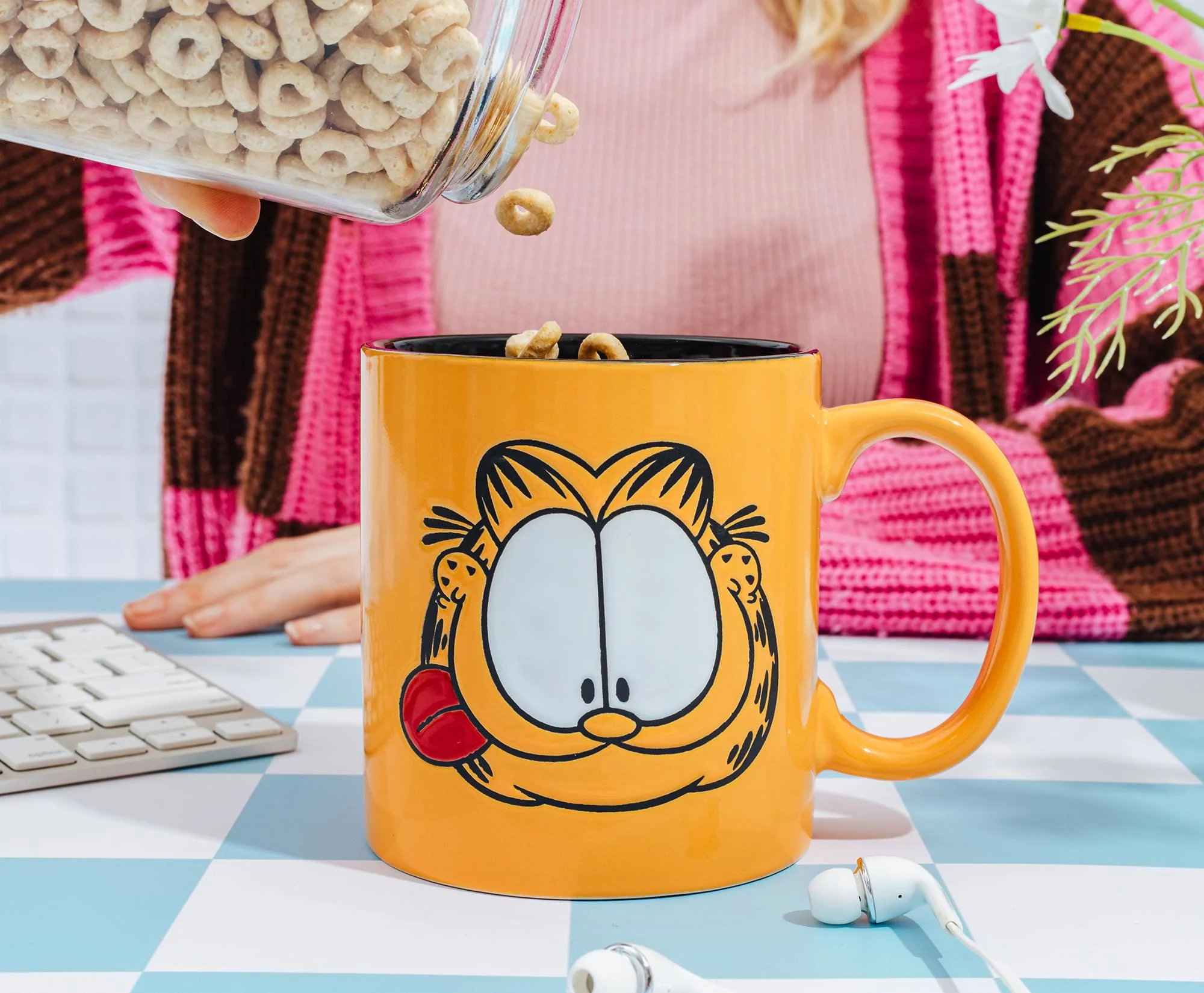 Garfield Tongue Out Wax-Resist Ceramic Mug | Holds 20 Ounces - Image 4