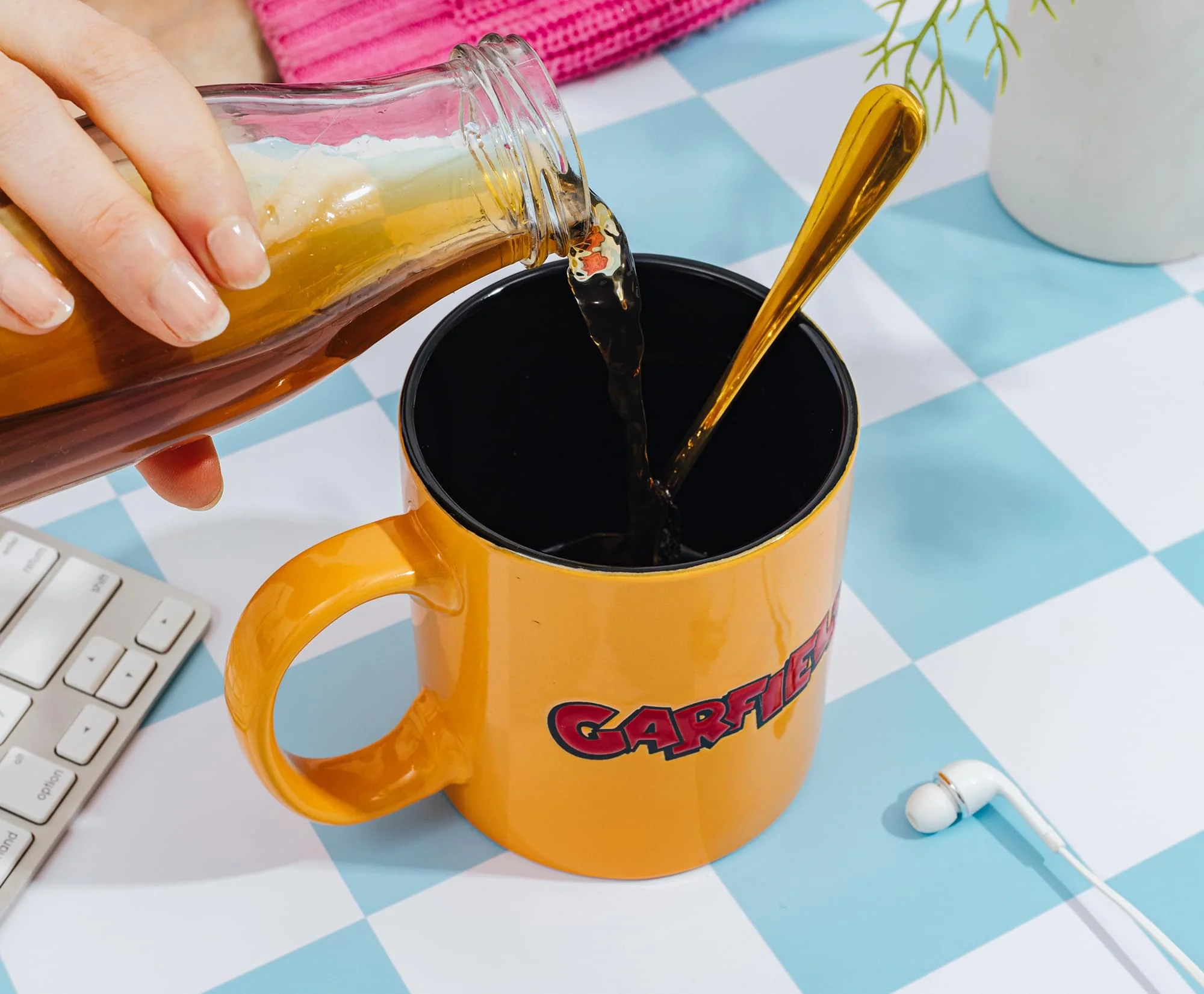 Garfield Tongue Out Wax-Resist Ceramic Mug | Holds 20 Ounces - Image 7