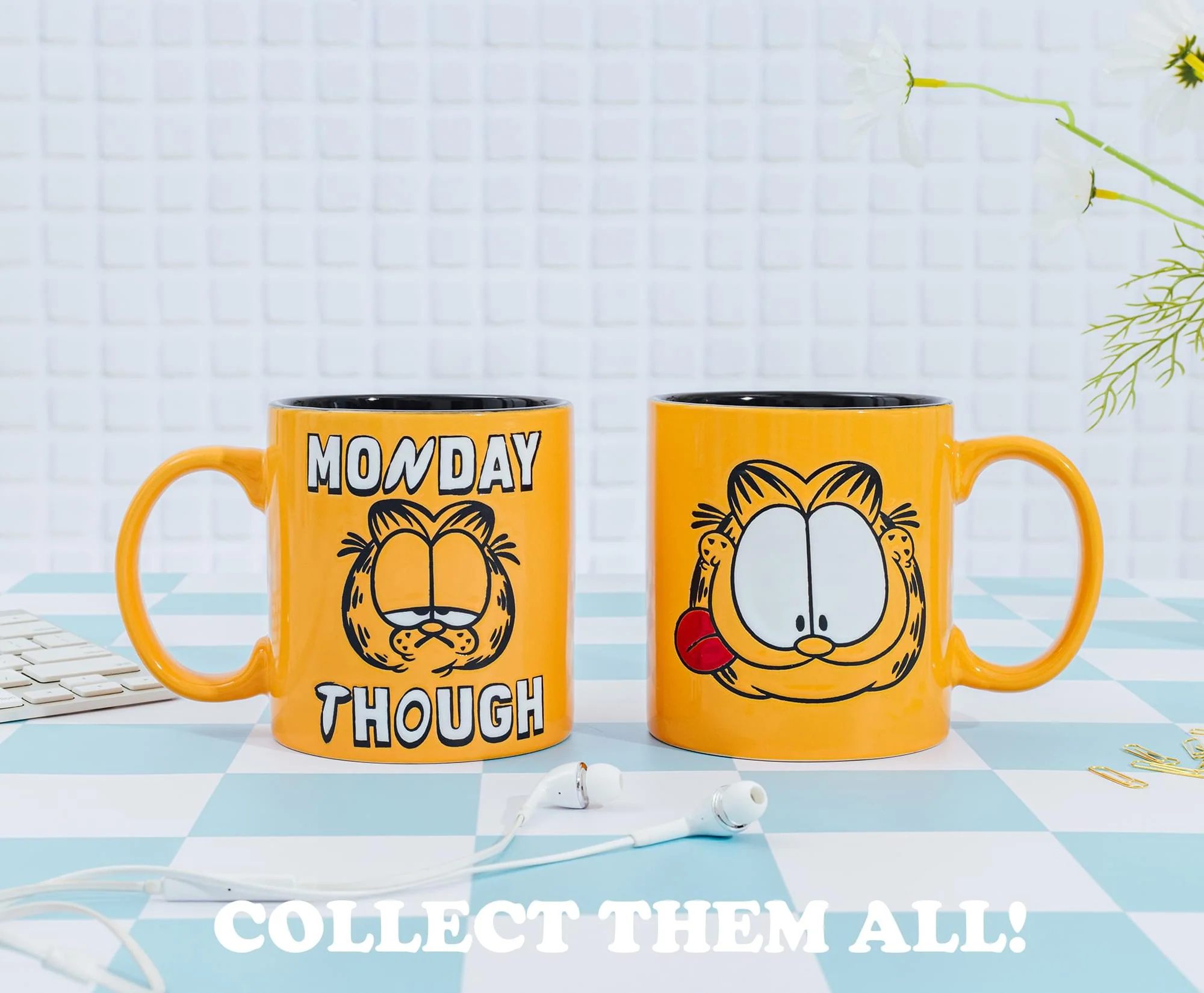 Garfield Tongue Out Wax-Resist Ceramic Mug | Holds 20 Ounces - Image 9