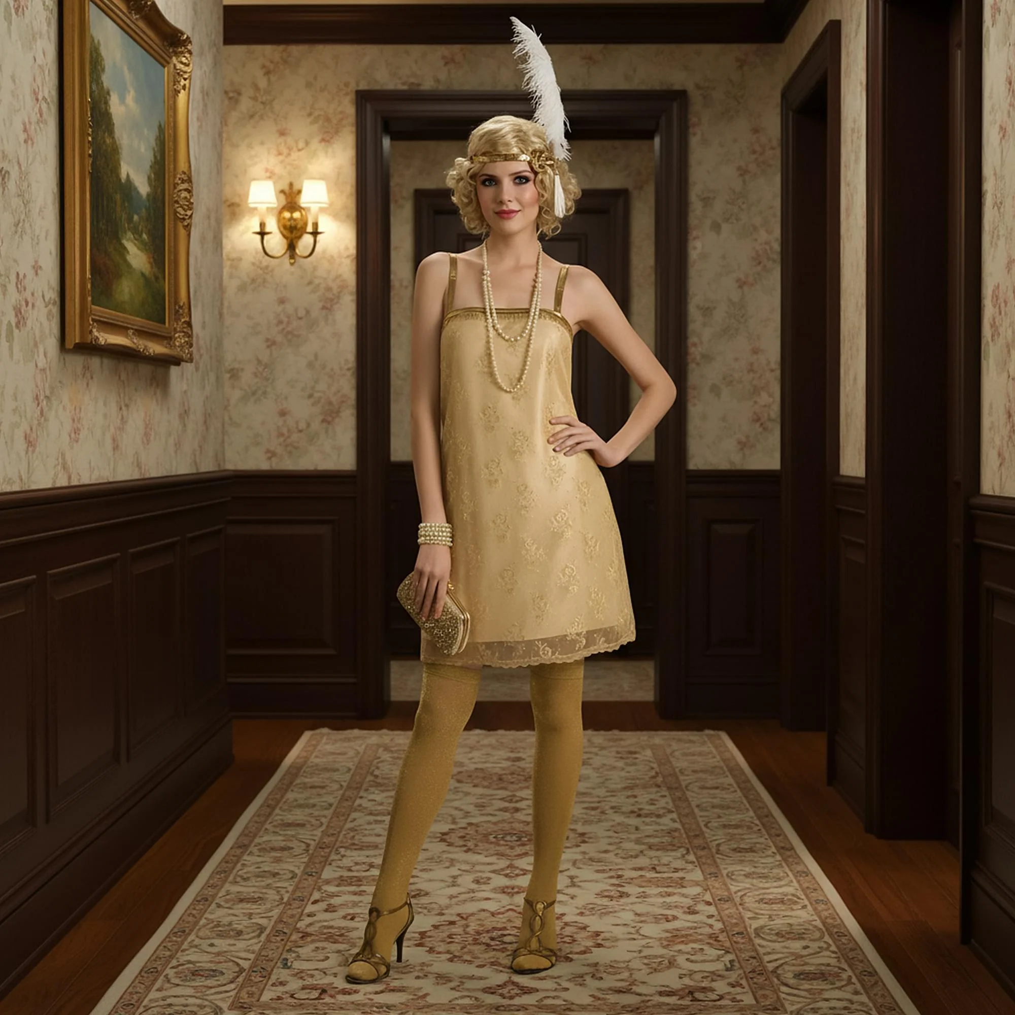 Gatsby Girl Adult Costume - Image 4