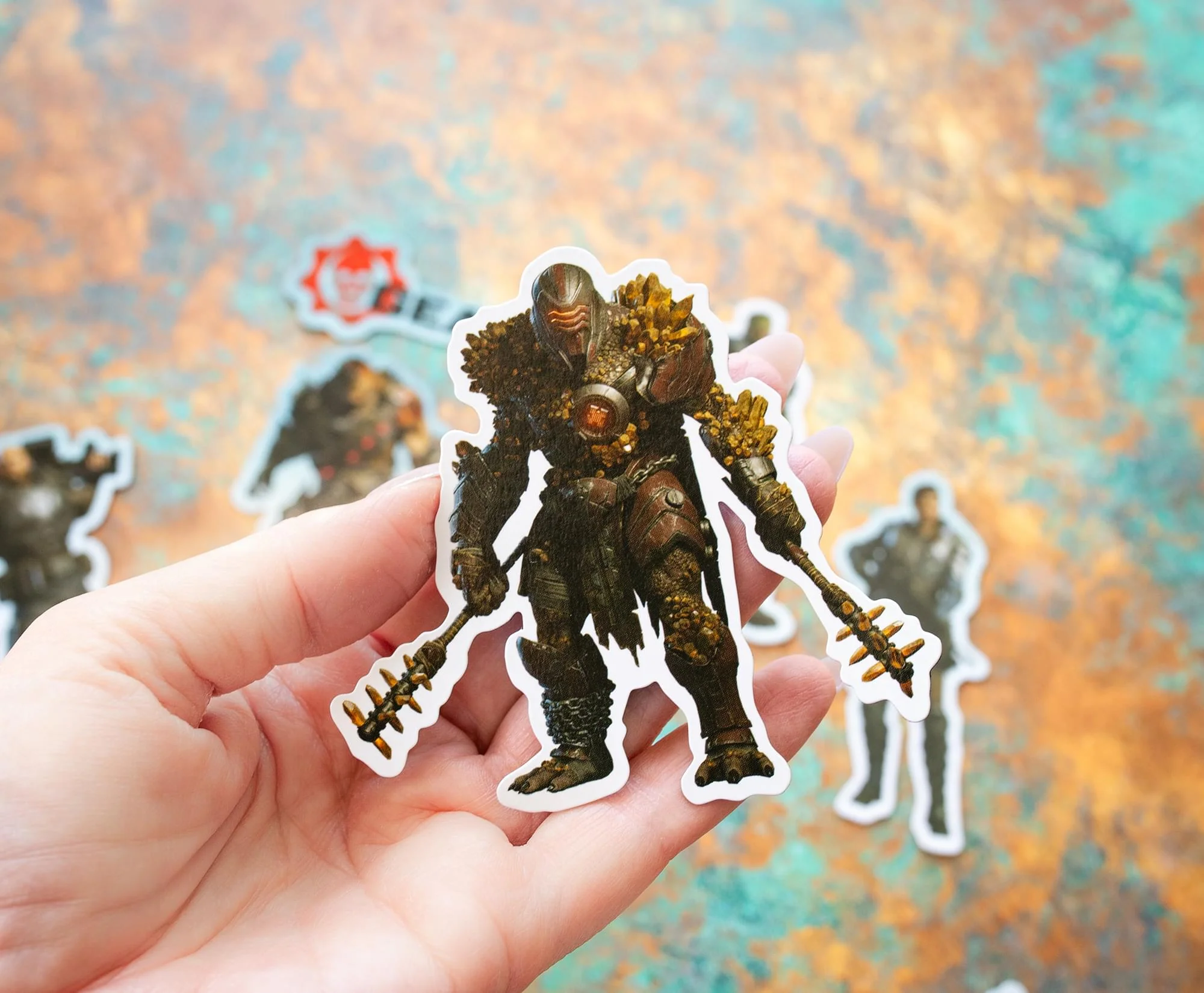 Gears of War 5 Fridge Magnet Stickers | 6 Character Designs | 7 x 10 Sheet - Image 5