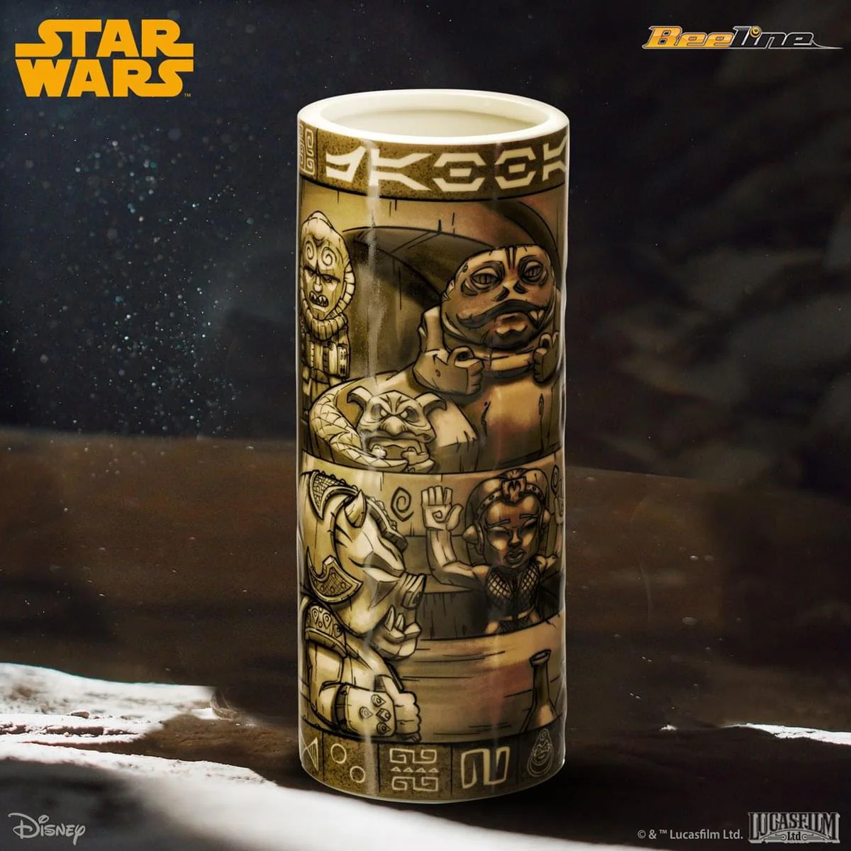 Geeki Tiki Star Wars Jabbas Palace Scenic 24 Ounce Ceramic Tiki Mug - Image 4