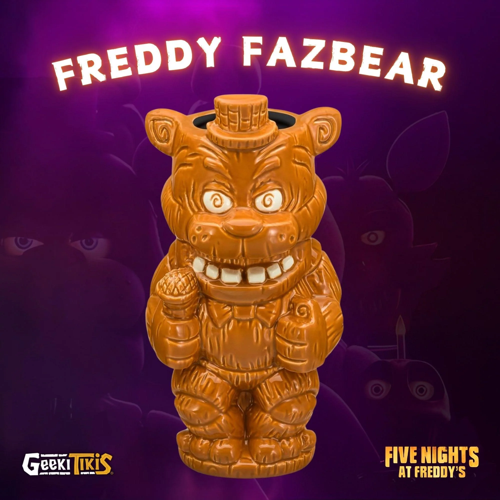 Geeki Tikis Five Nights At Freddy's Freddy Fazbear 16-Ounce Ceramic Mug - Image 2