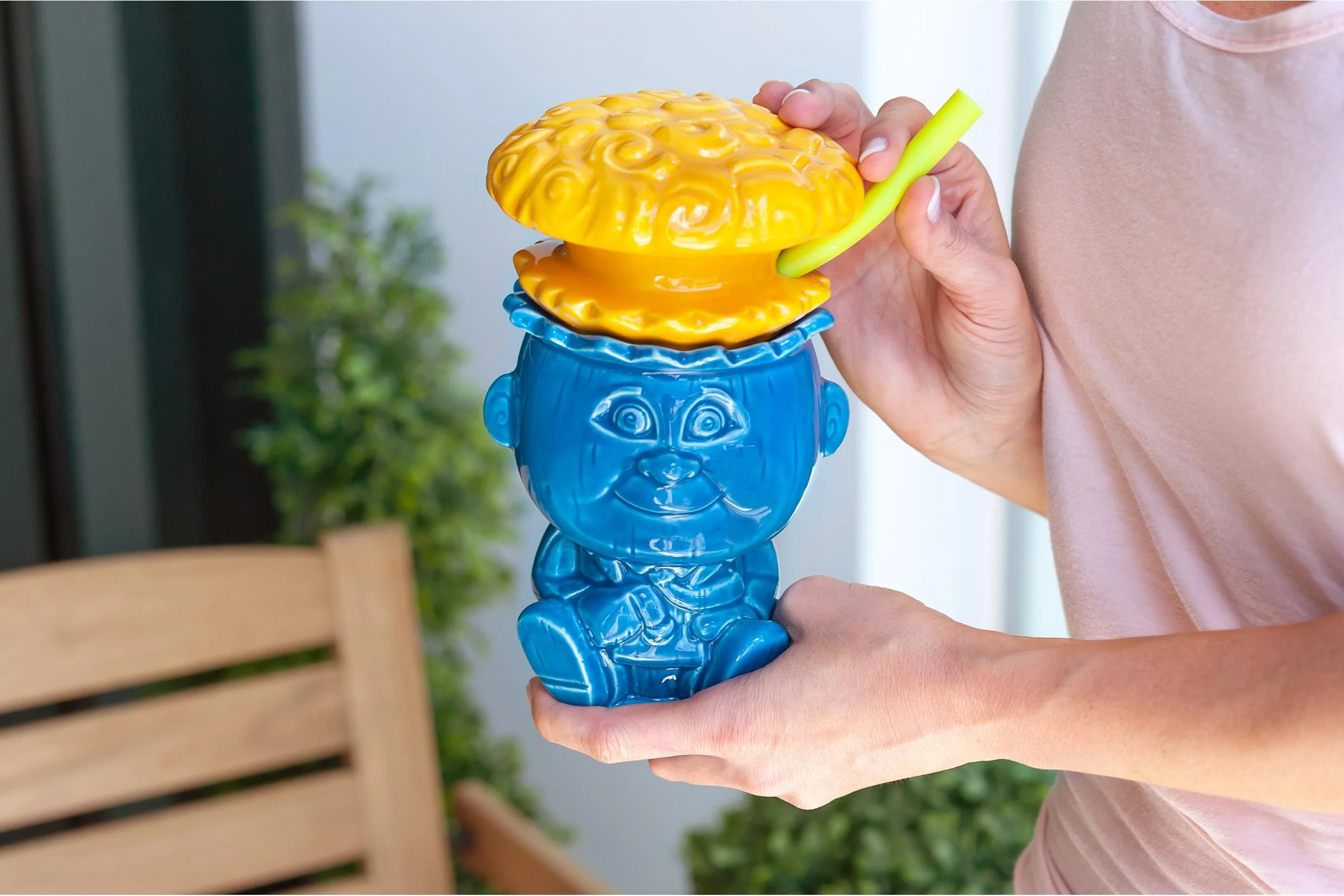 Geeki Tikis Garbage Pail Kids GPK Adam Bomb Mug Ceramic Tiki Style Cup 20 Ounces | Set Includes Trading Card - Image 7