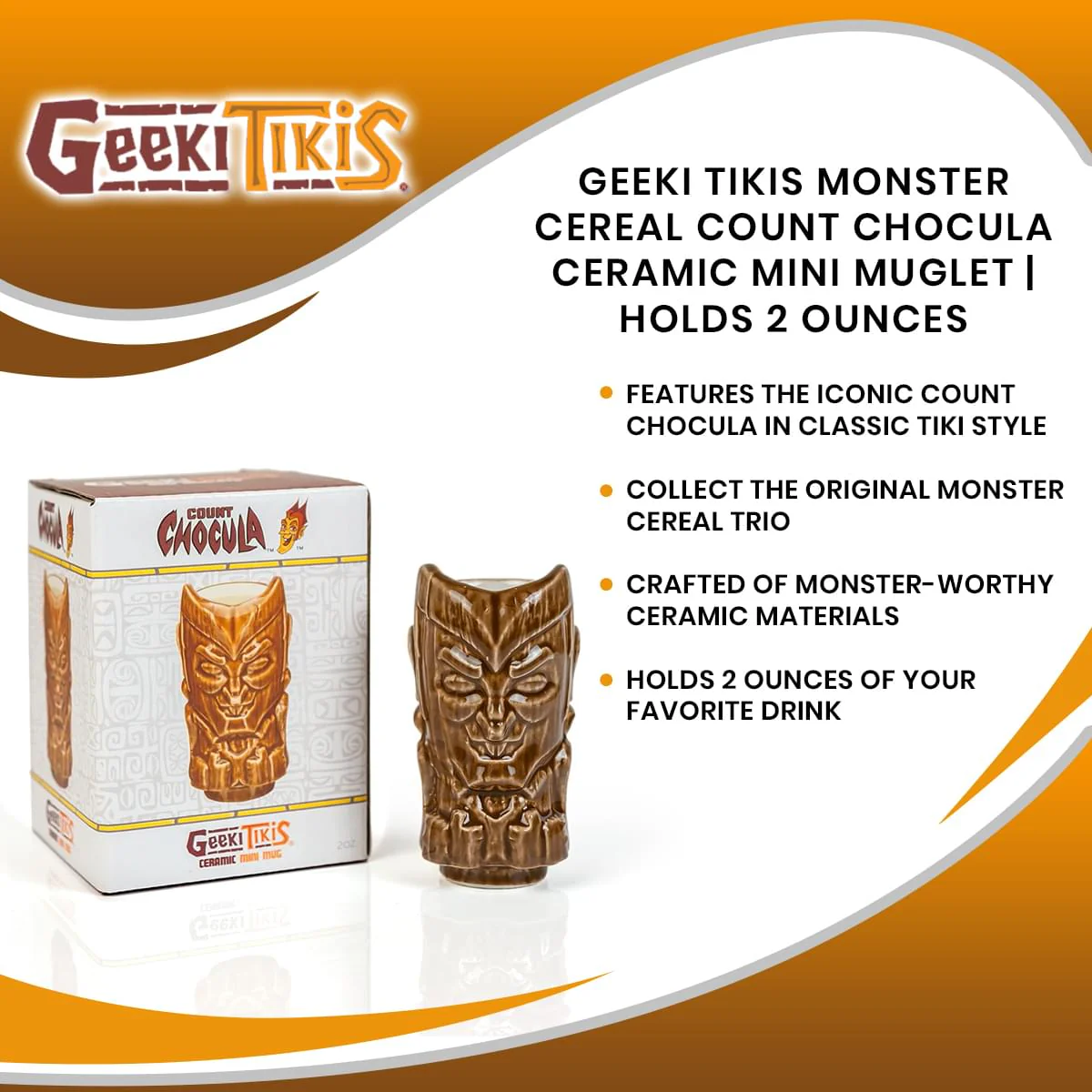 Geeki Tikis Monster Cereals Count Chocula Ceramic Mini Muglet | Holds 2 Ounces - Image 7