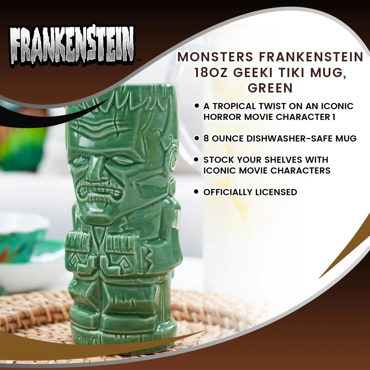 Geeki Tikis Monsters Frankenstein Ceramic Mug | Holds 18 Ounces - Image 7