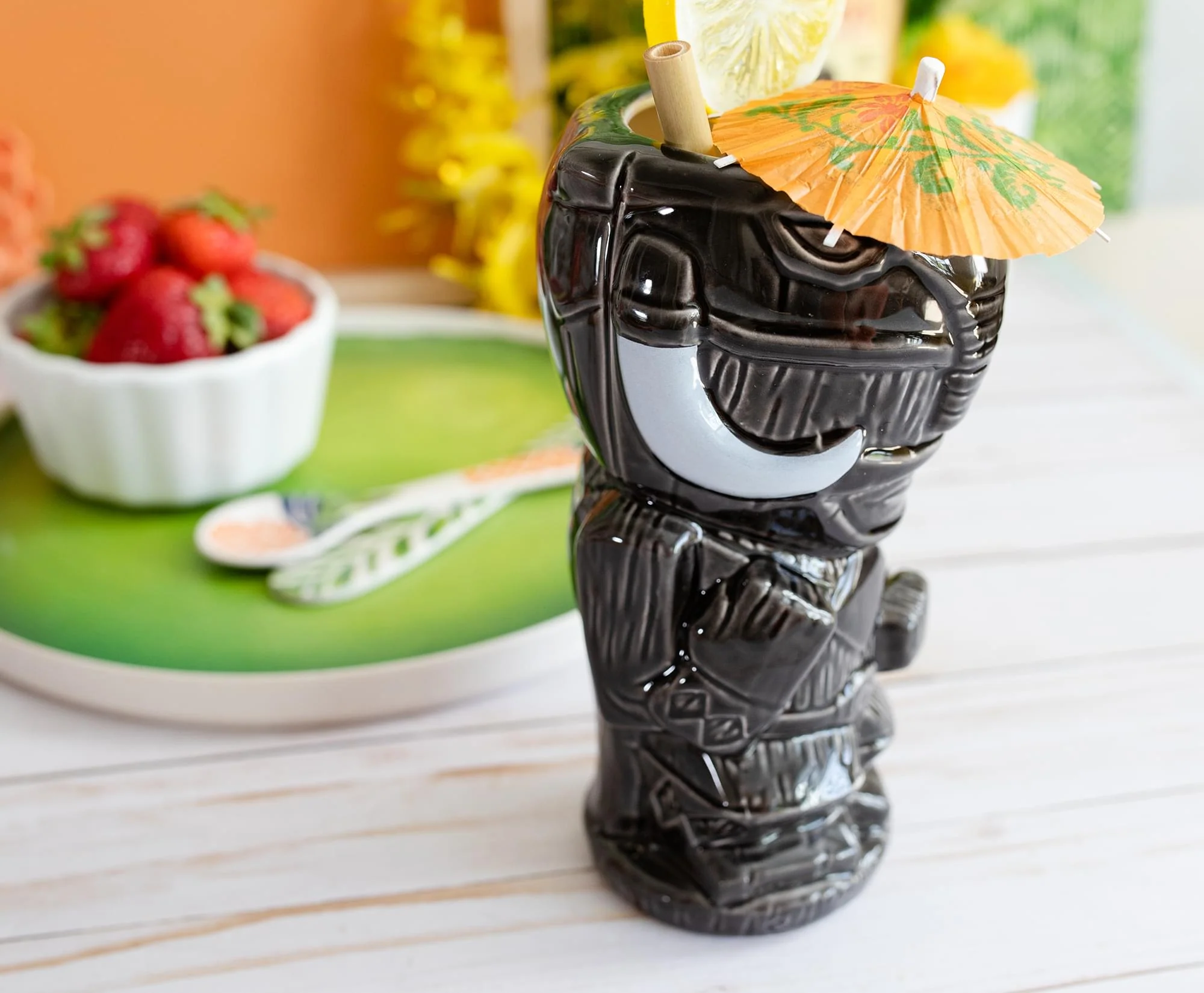 Geeki Tikis Power Rangers Black Ranger Ceramic Mug | Holds 16 Ounces - Image 5