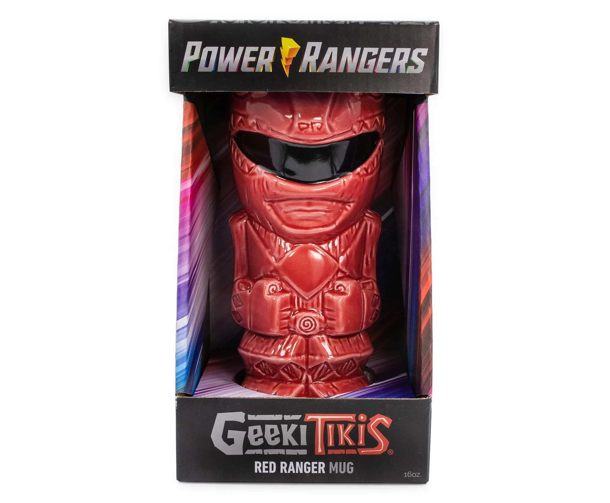 Geeki Tikis Power Rangers Red Ranger Ceramic Mug | Holds 16 Ounces - Image 2