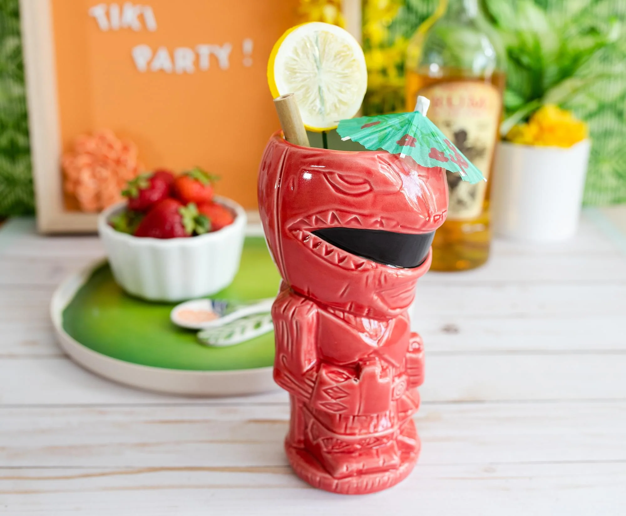 Geeki Tikis Power Rangers Red Ranger Ceramic Mug | Holds 16 Ounces - Image 5