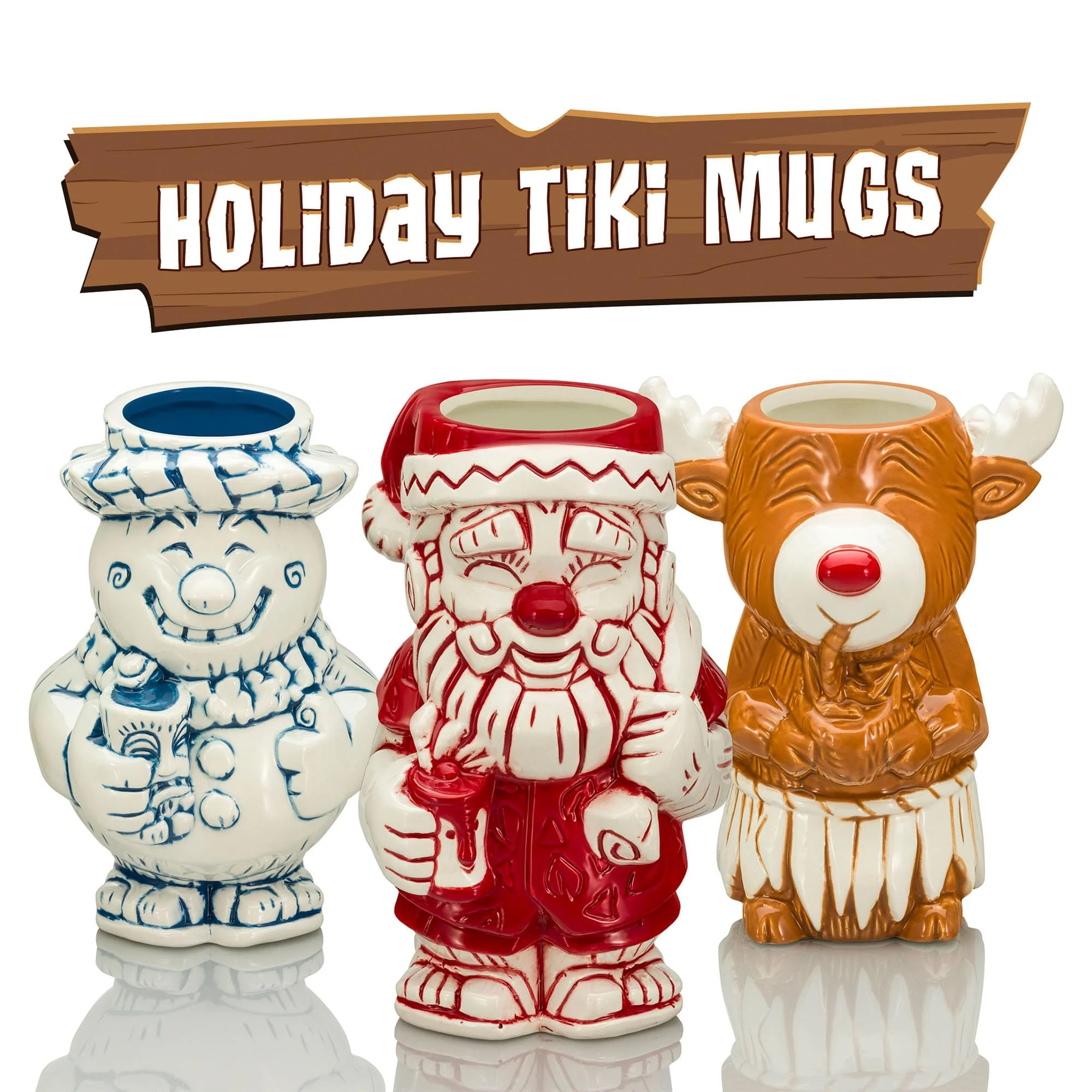 Geeki Tikis Rum Rum Rudolph 24 Ounce Ceramic Mug - Image 4