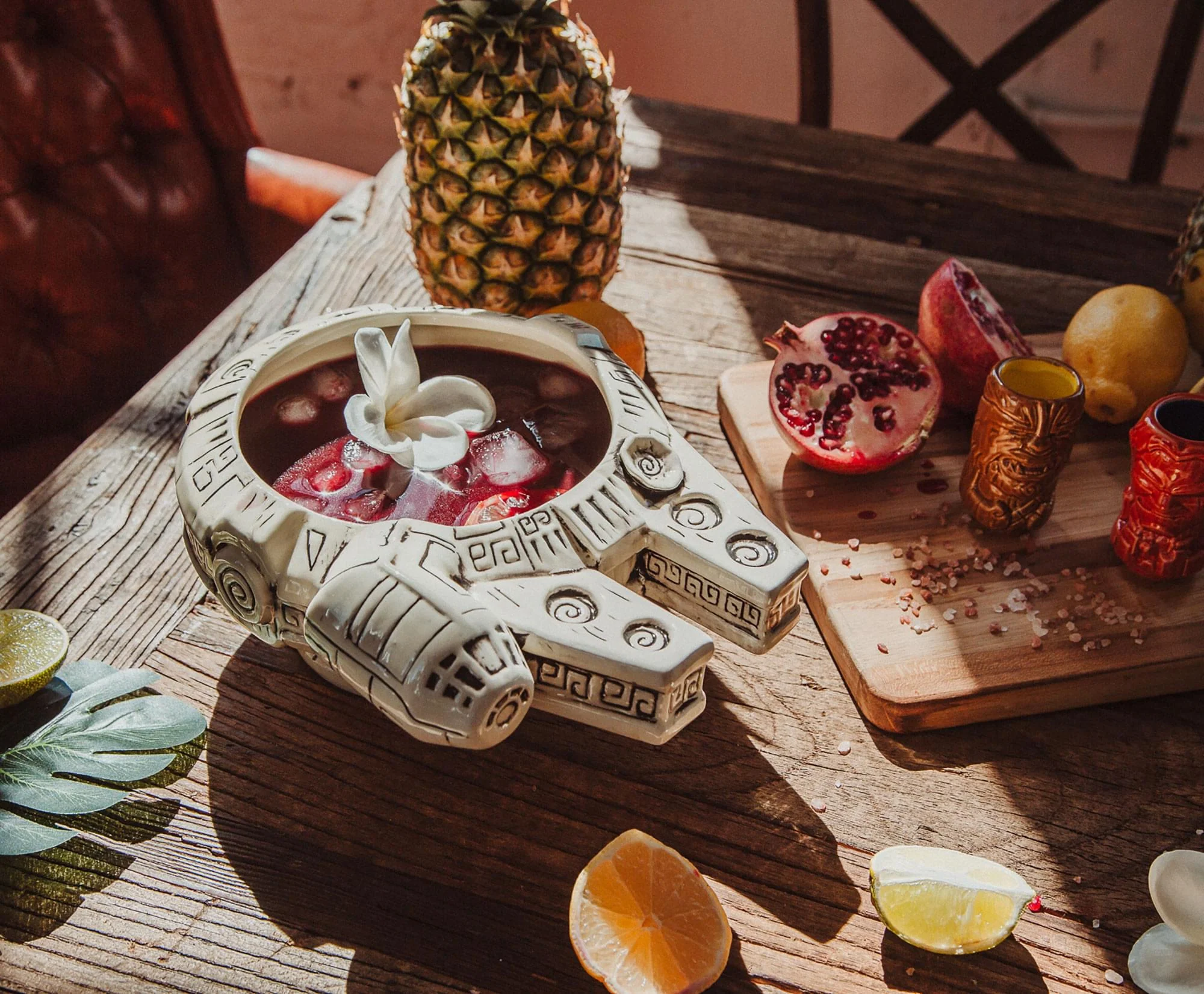 Geeki Tikis Star Wars Millennium Falcon Punch Bowl Set With Mini Muglets - Image 5