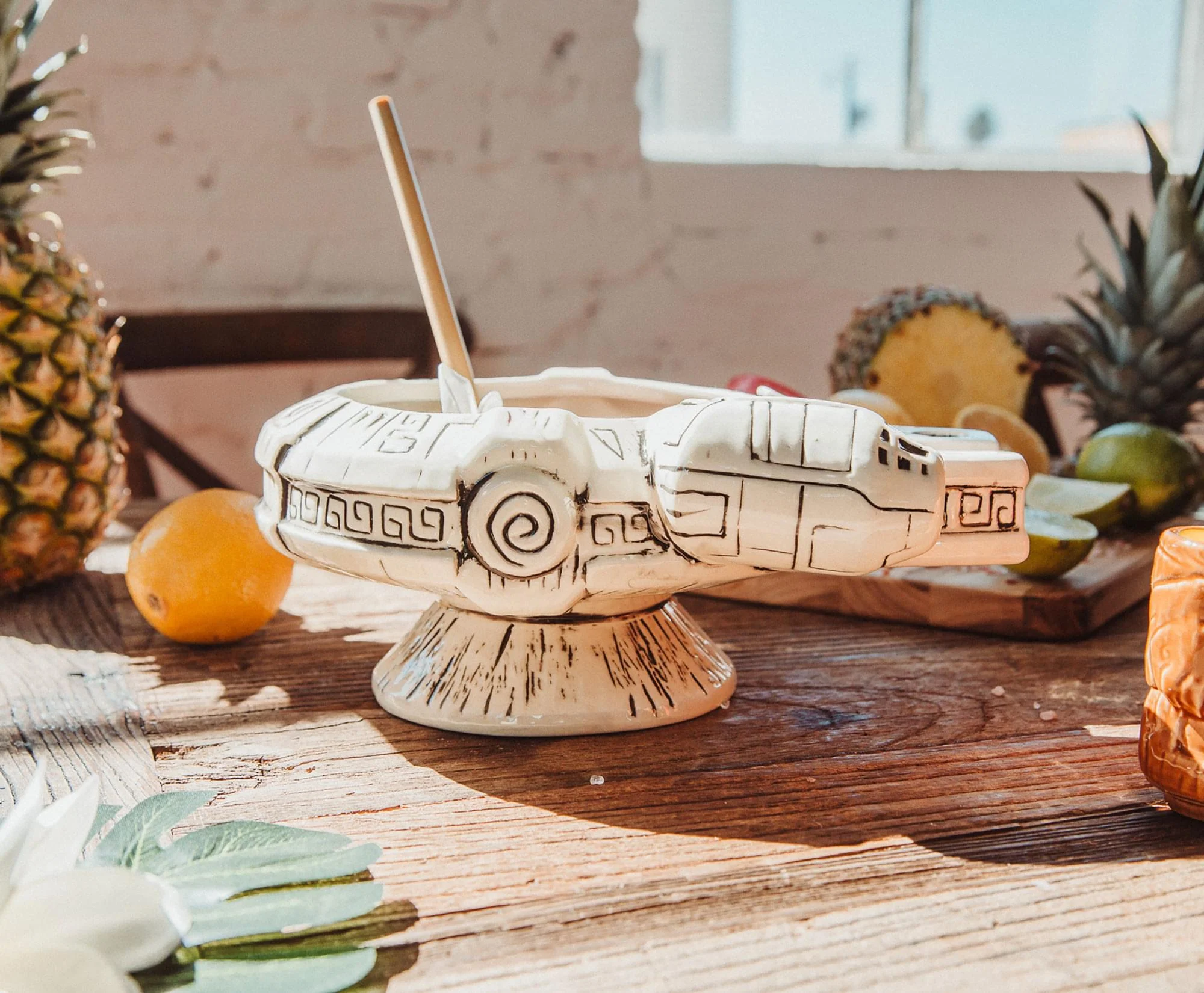 Geeki Tikis Star Wars Millennium Falcon Punch Bowl Set With Mini Muglets - Image 6