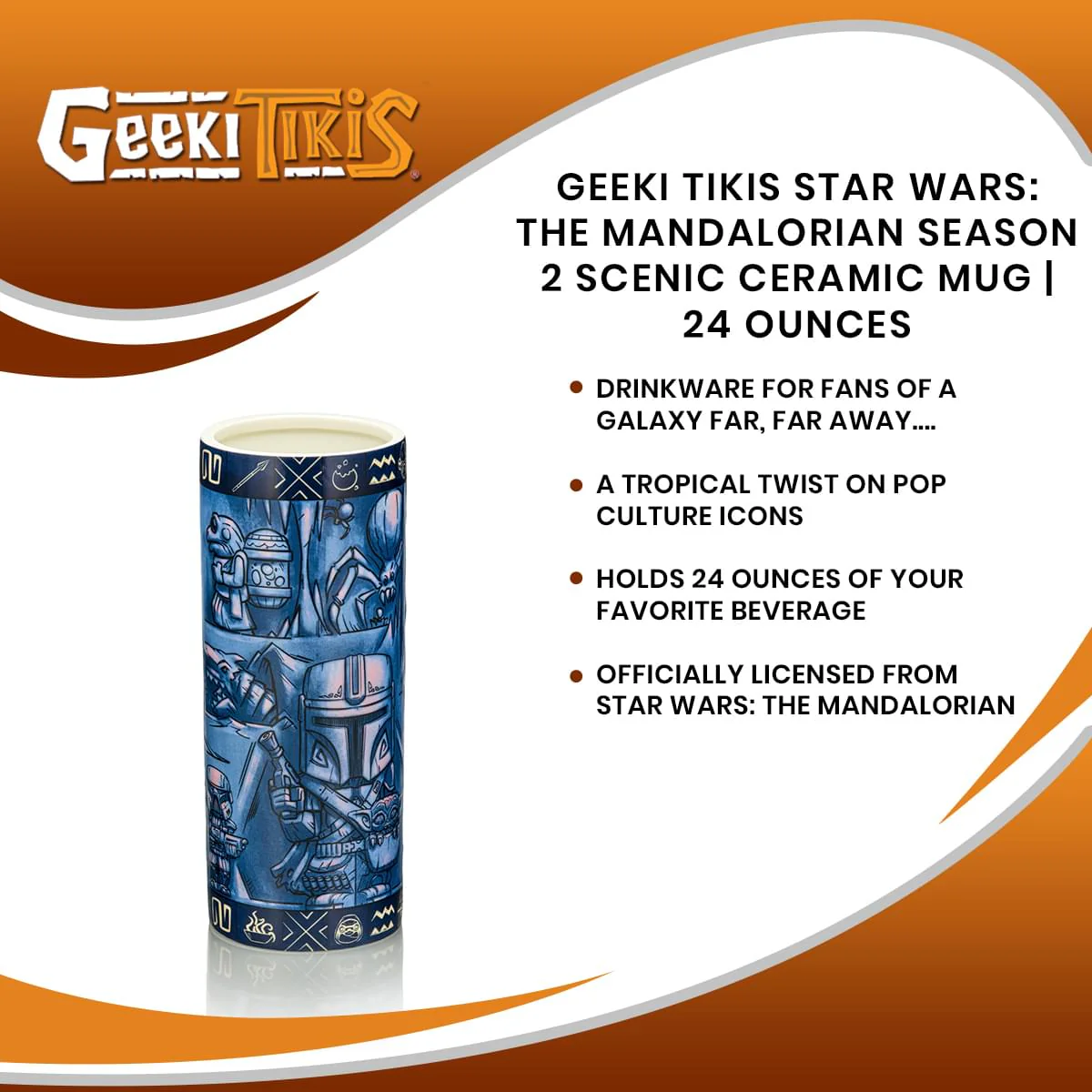 Geeki Tikis Star Wars: The Mandalorian Season 2 Scenic Ceramic Mug | 24 Ounces - Image 7
