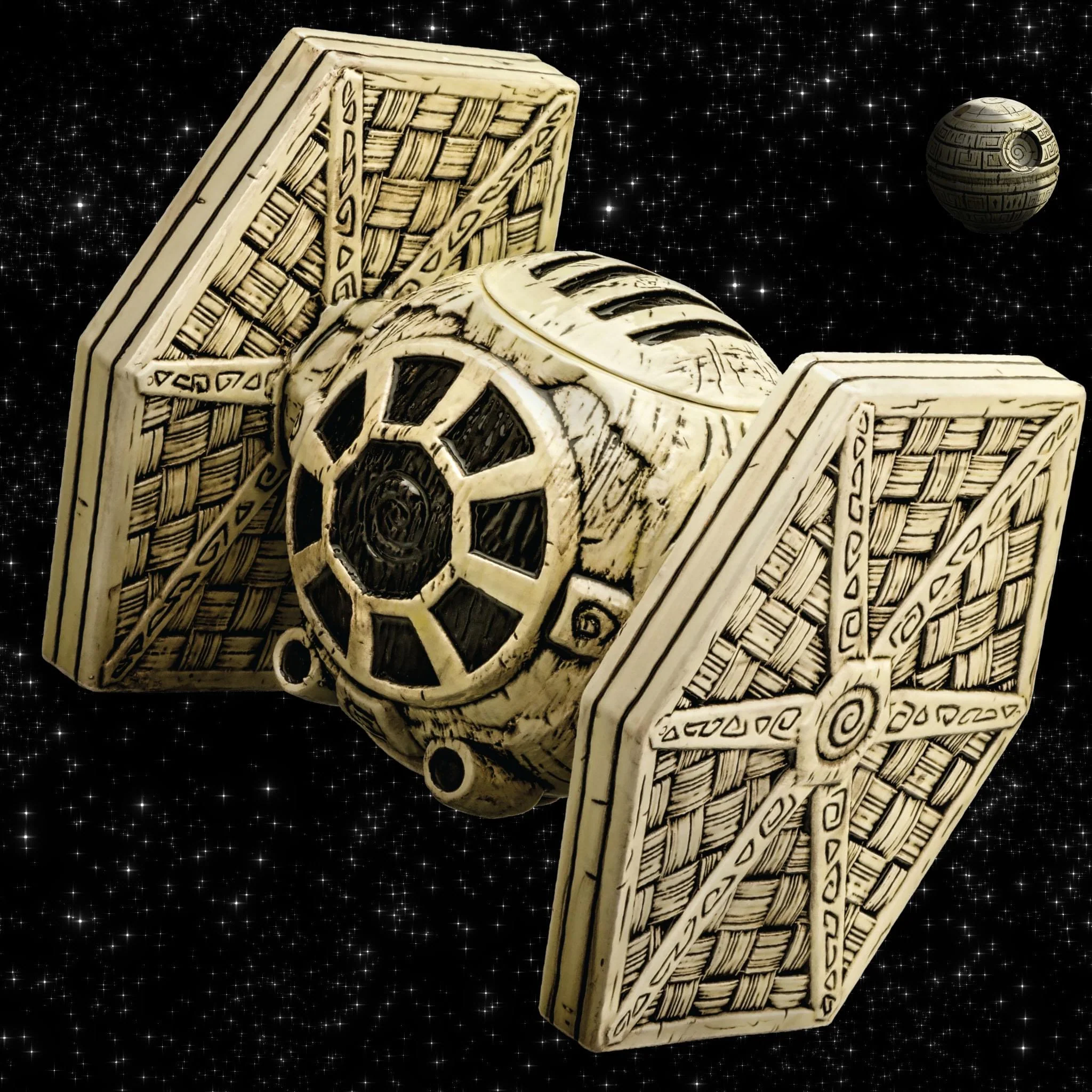 Geeki Tikis Star Wars TIE Fighter 24 Ounce Lidded Mug - Image 2