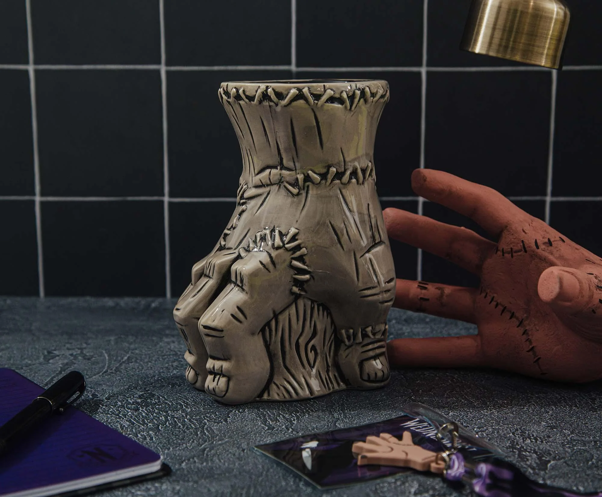 Geeki Tikis The Addams Family Thing Ceramic Mug | Holds 28 Ounces - Image 3
