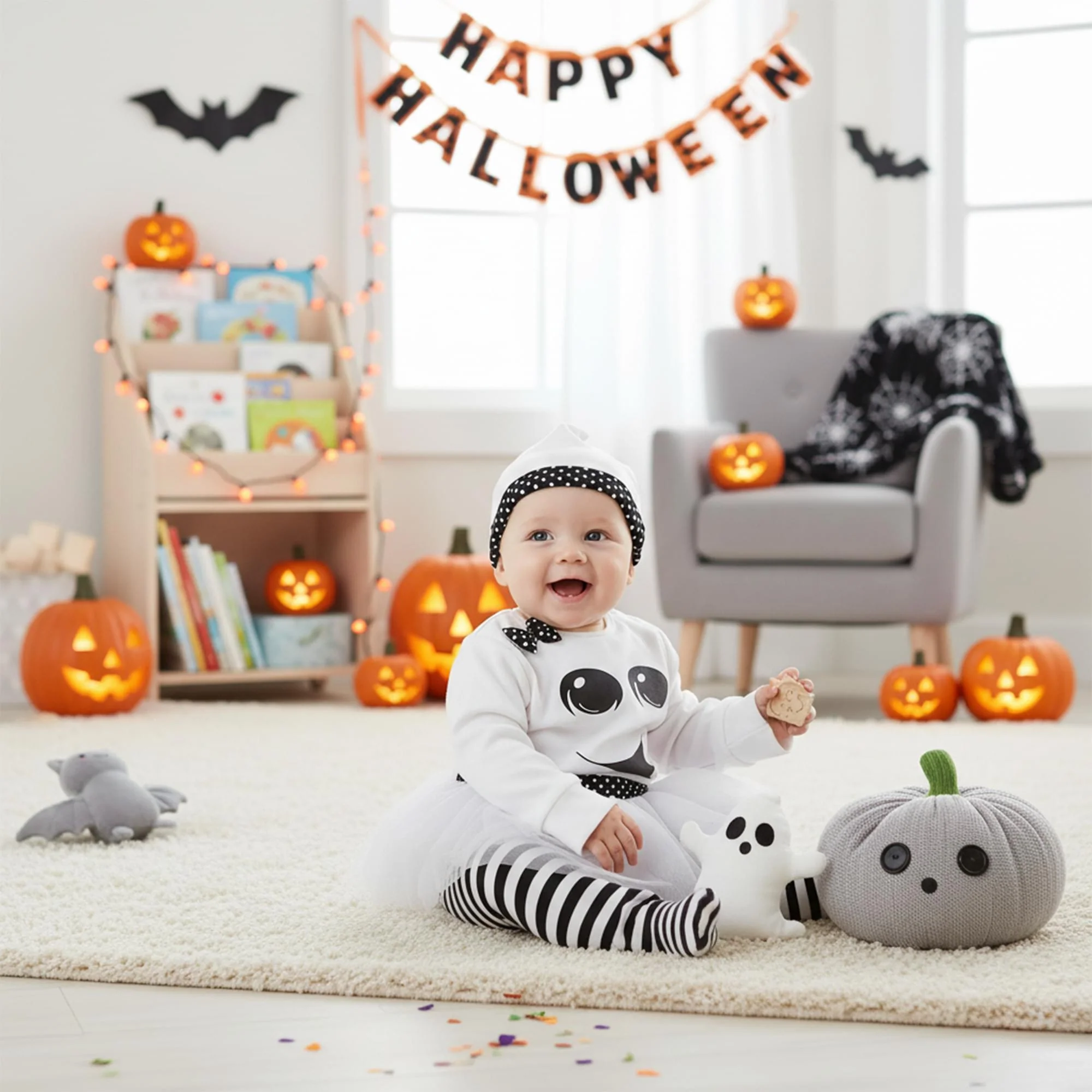 Ghost Girl Baby B3 Months Child Costume - Image 11