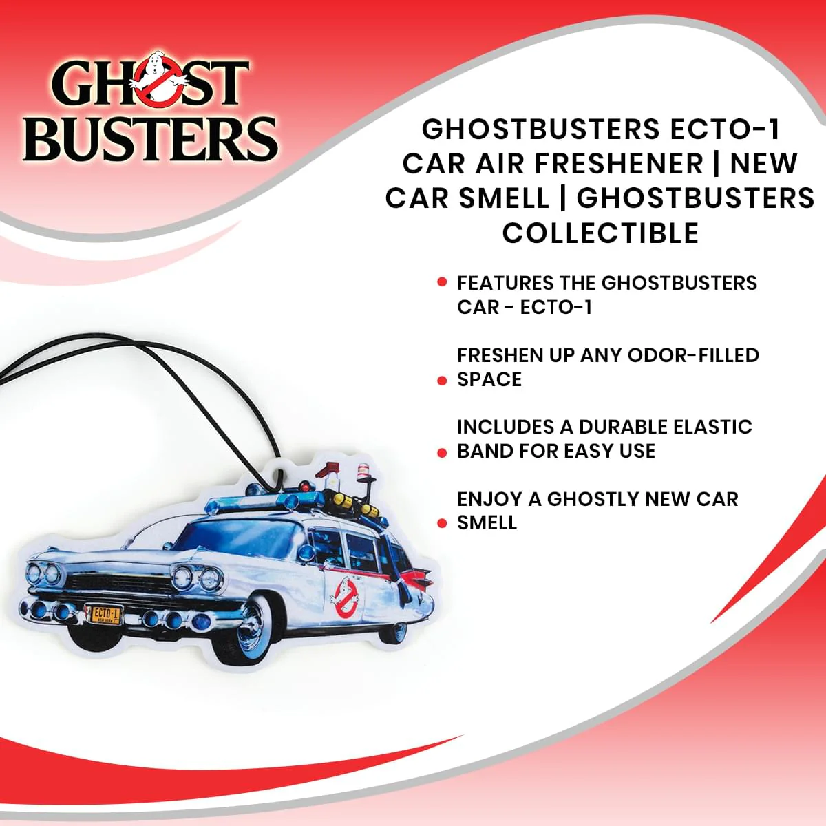 Ghostbusters ECTO-1 Car Air Freshener | New Car Smell | Ghostbusters Collectible - Image 7