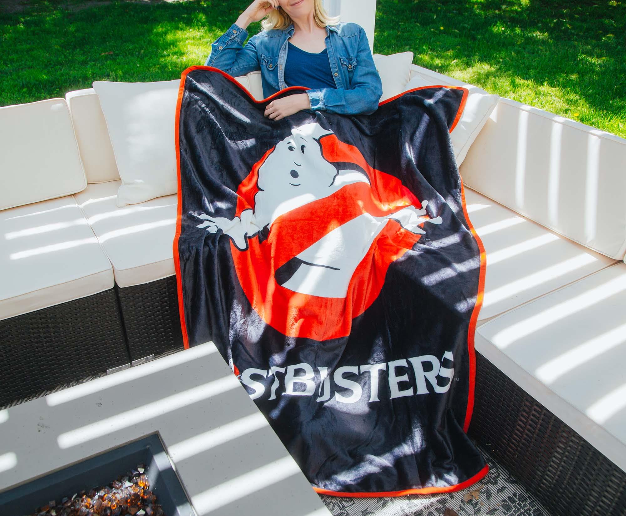 Ghostbusters Logo Raschel Throw Blanket | 45 x 60 Inches - Image 5