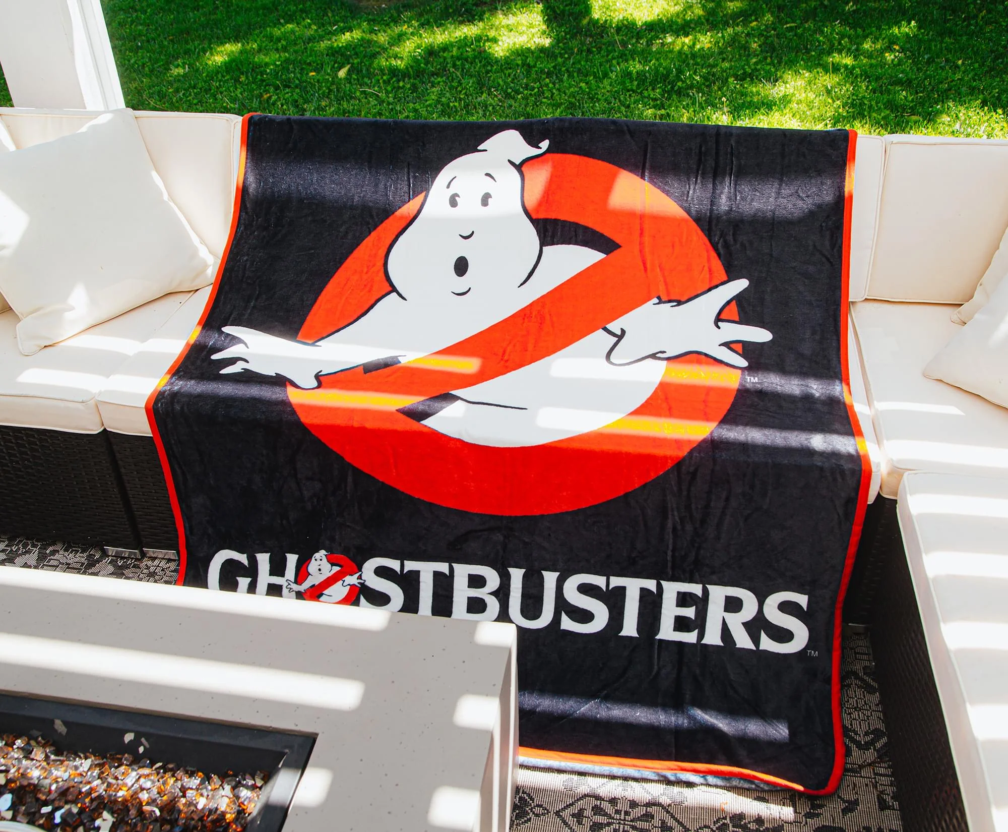 Ghostbusters Logo Raschel Throw Blanket | 45 x 60 Inches - Image 7
