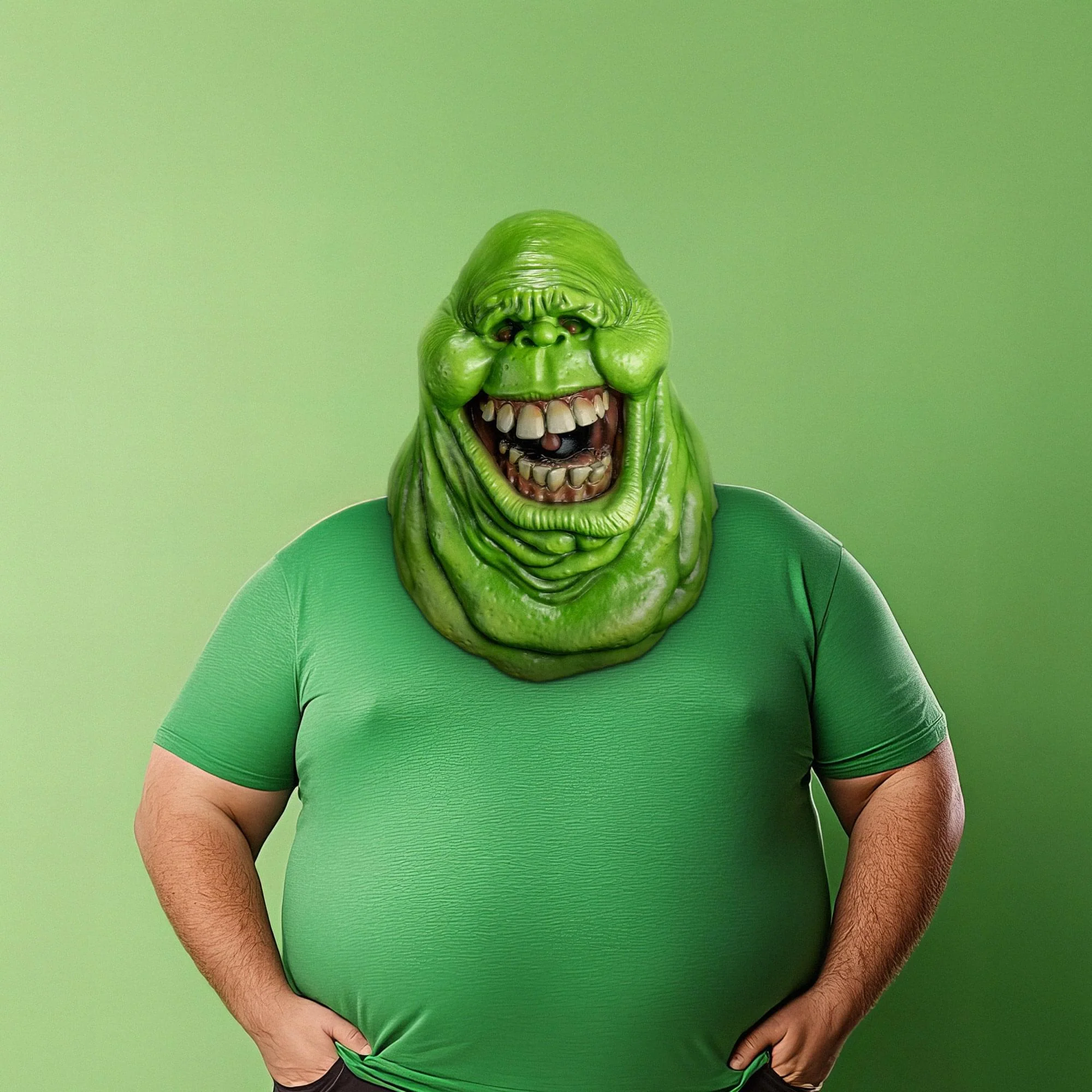 Ghostbusters Slimer Adult Vinyl Costume Mask - Image 5