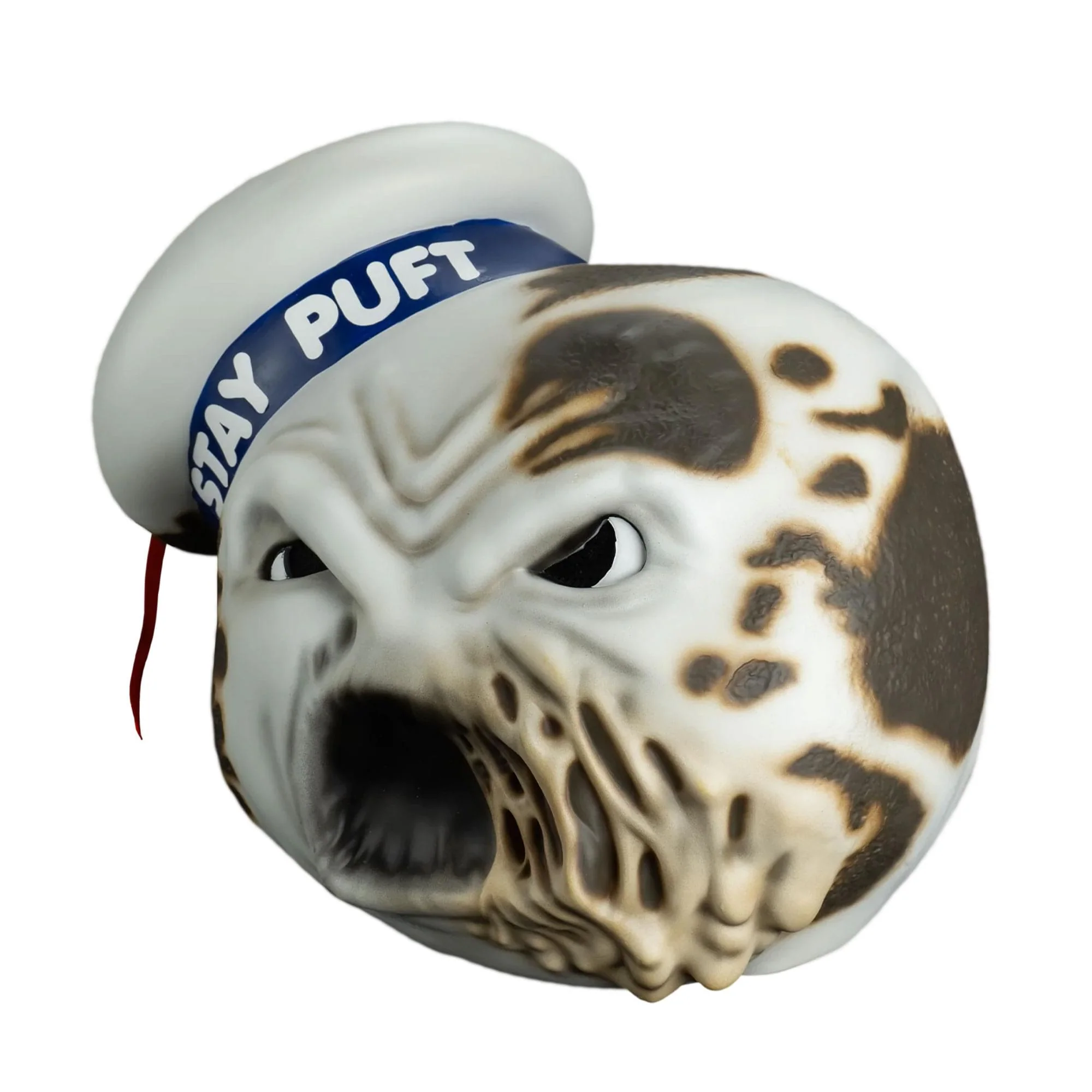 Ghostbusters Toasted Stay Puft Marshmallow Man Adult Vinyl Costume Mask - Image 2