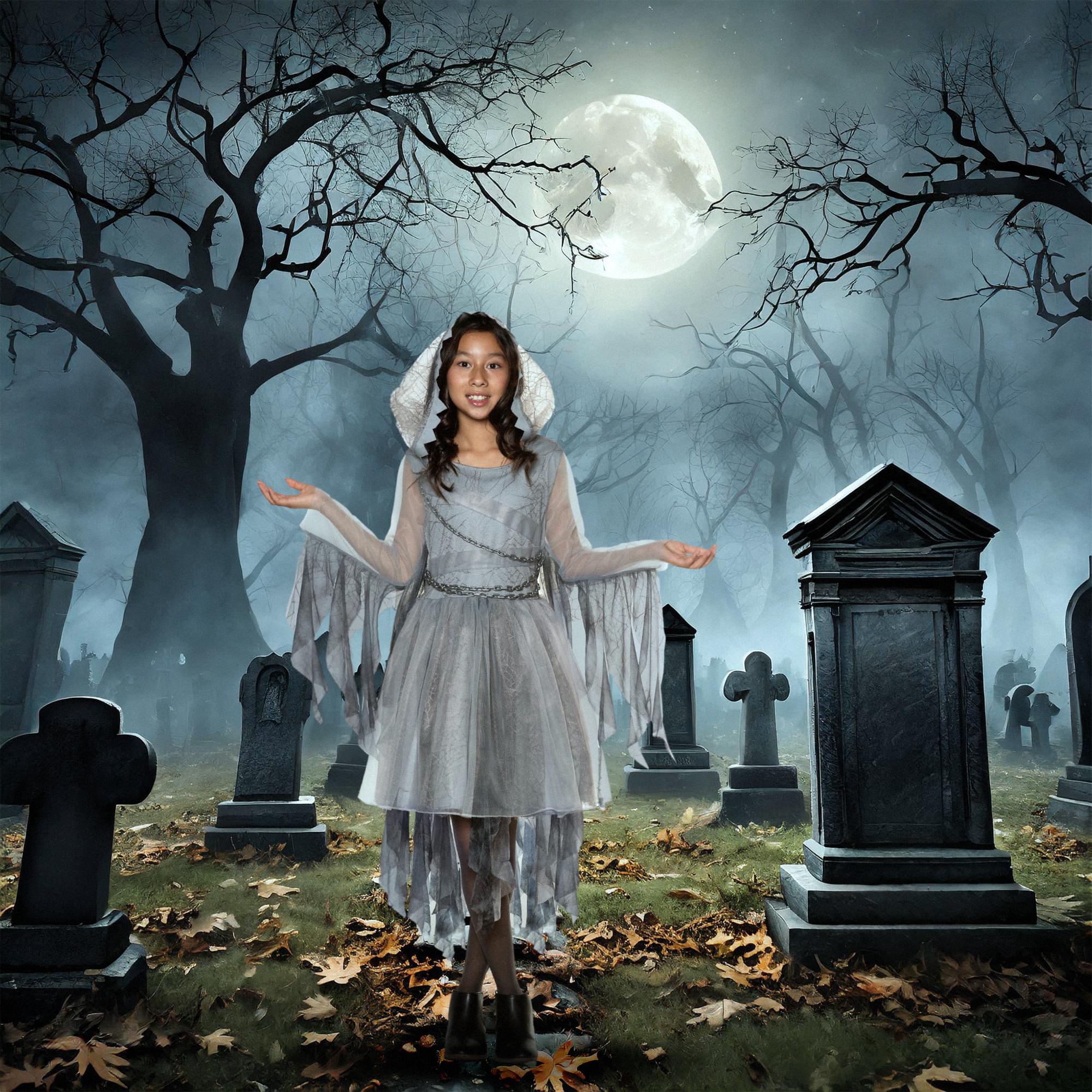 Ghostly Spirit Child Costume - Image 11