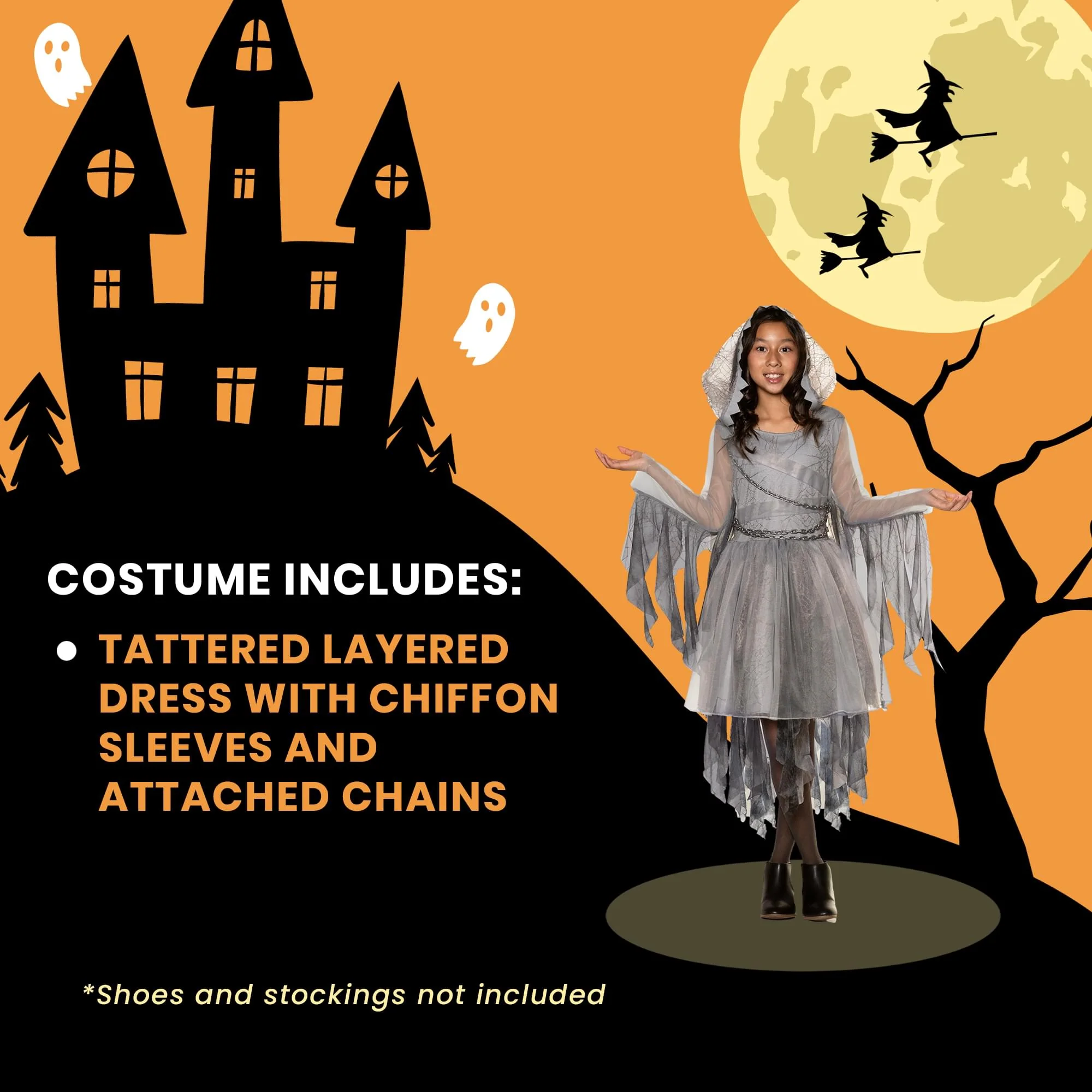Ghostly Spirit Child Costume - Image 17