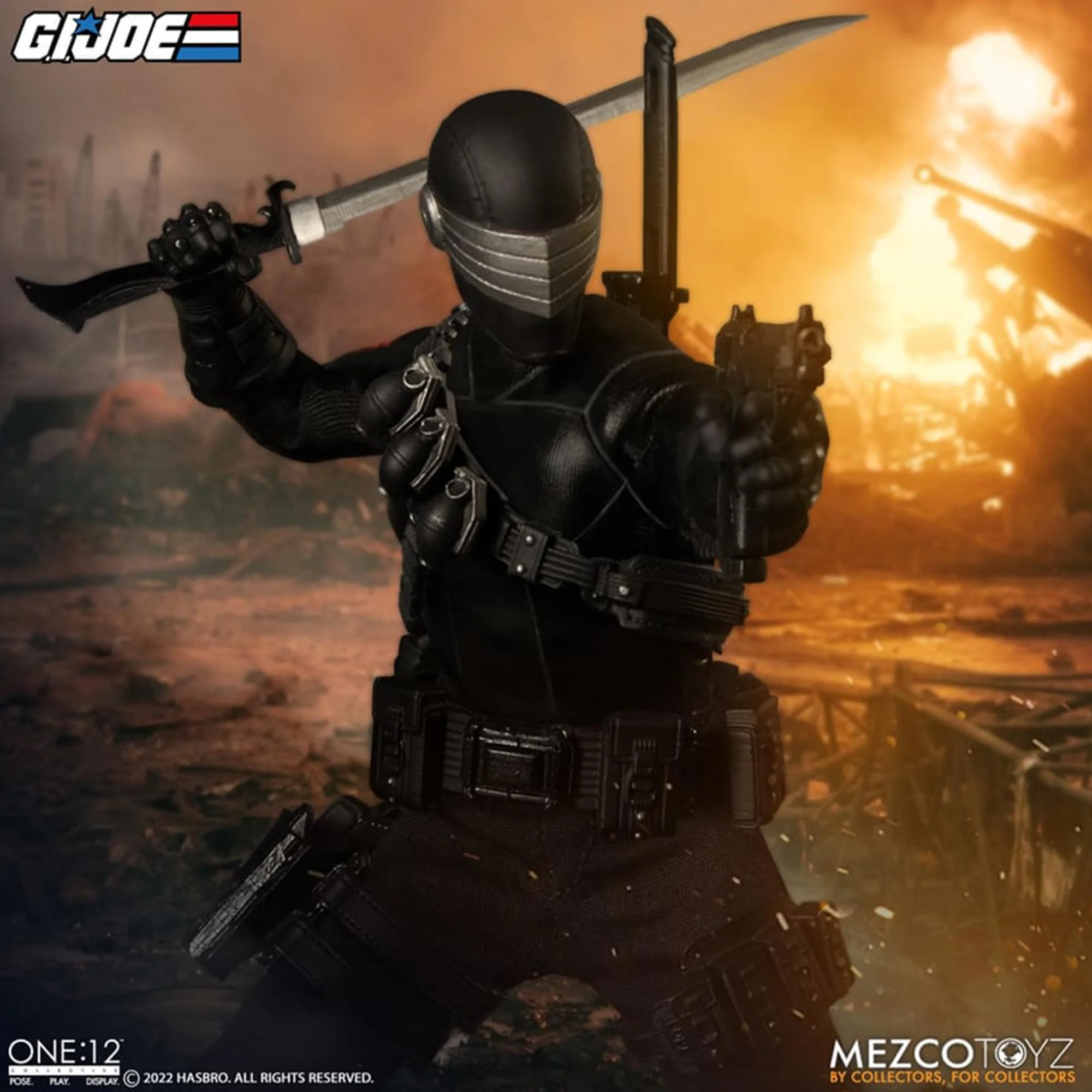 GI Joe One:12 Collective Snake Eyes Action Figure | Deluxe Edition - Image 4