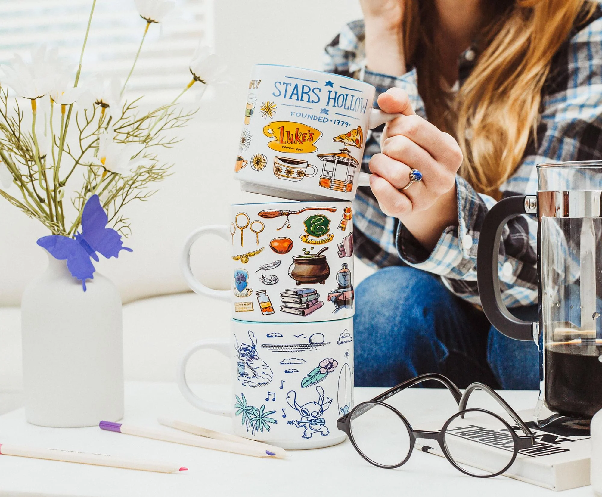 Gilmore Girls Stars Hollow Allover Icons Ceramic Stacking Mug | Holds 13 Ounces - Image 6