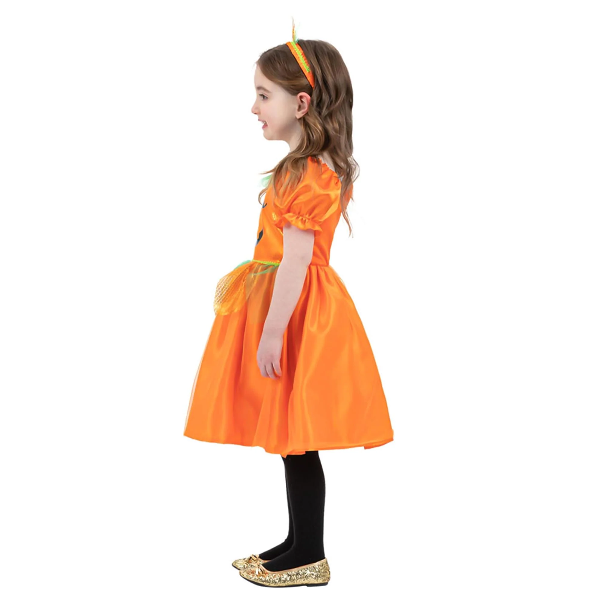 Girls Pumpkin Child Costume - Image 11